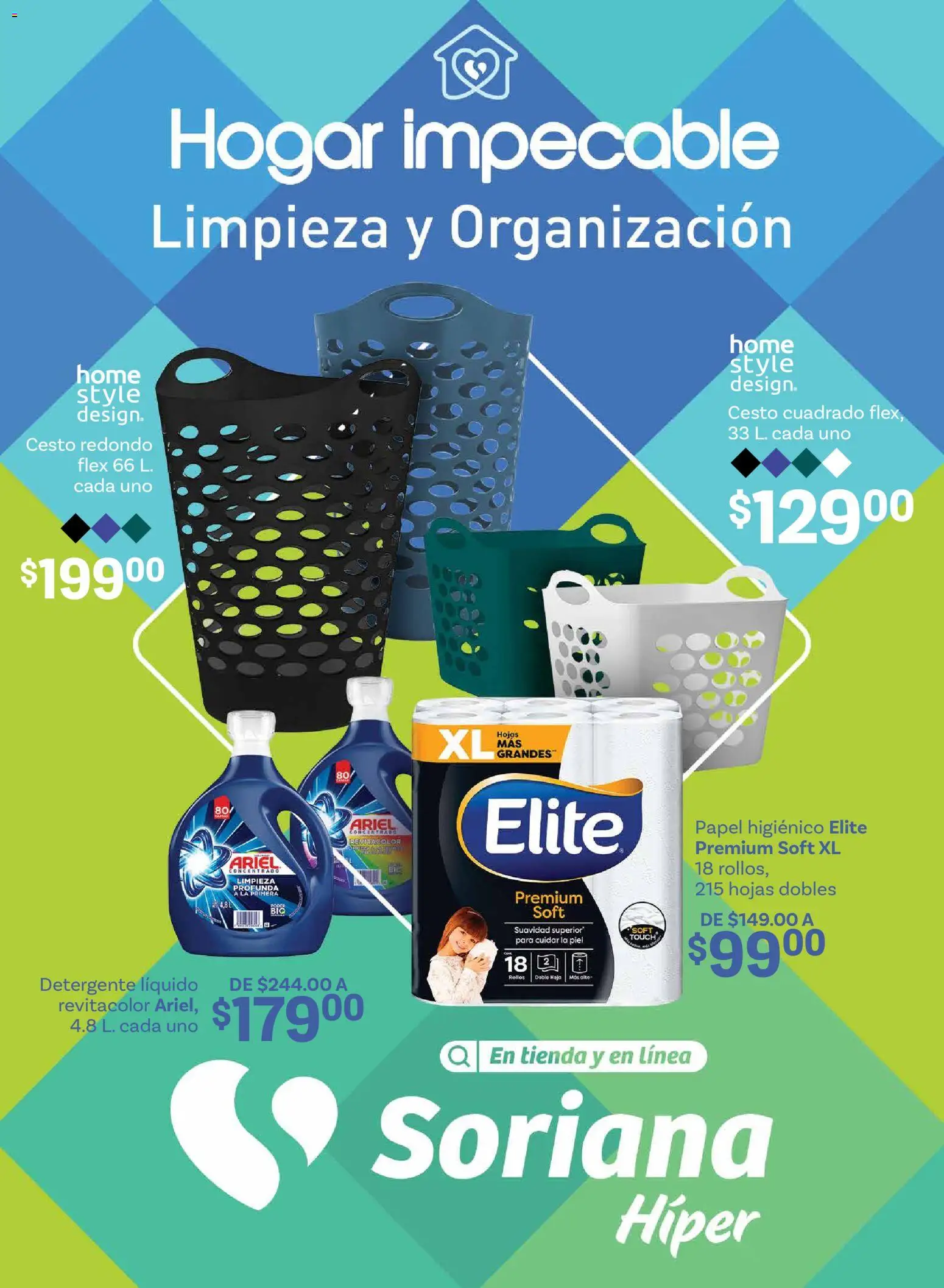 Nuevas ofertas de Soriana válidas en toda la República Mexicana desde el 02.01.2026. ¡Encuentra las mejores ofertas en Soriana folleto! | Página: 1 | Productos: Detergente, Papel higiénico