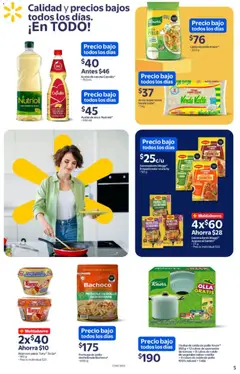 Vista previa de Walmart folleto Precios bajos todos los días, nuevo folleto de la tienda, válido en México a partir del 20.11.2025 | Página: 5 | Productos: Pollo, Atún, Arroz, Pasta