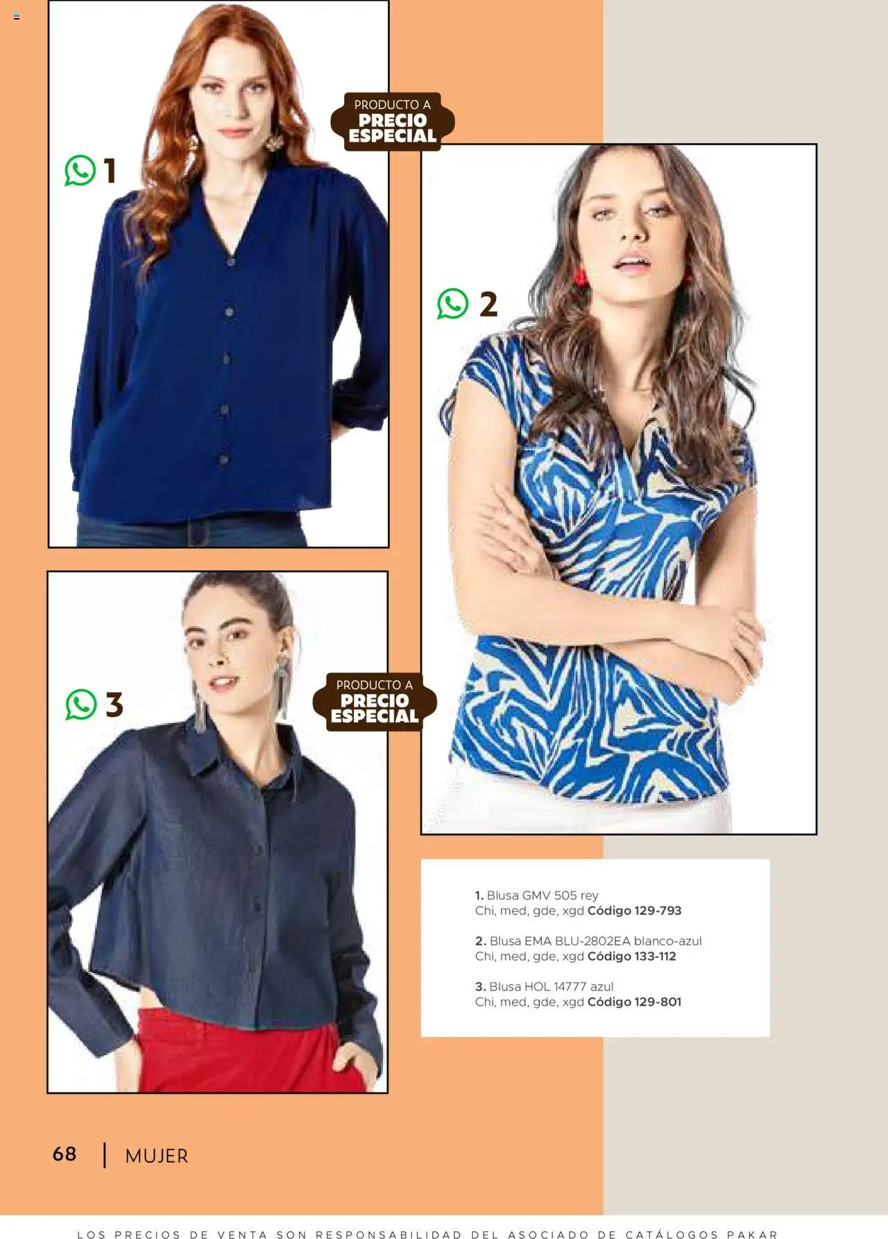 Nuevas ofertas de SC Pakar válidas en toda la República Mexicana desde el 24.07.2025. ¡Encuentra las mejores ofertas en SC Pakar Catálogo Ropa y Accesorios! | Página: 68 | Productos: Blusa