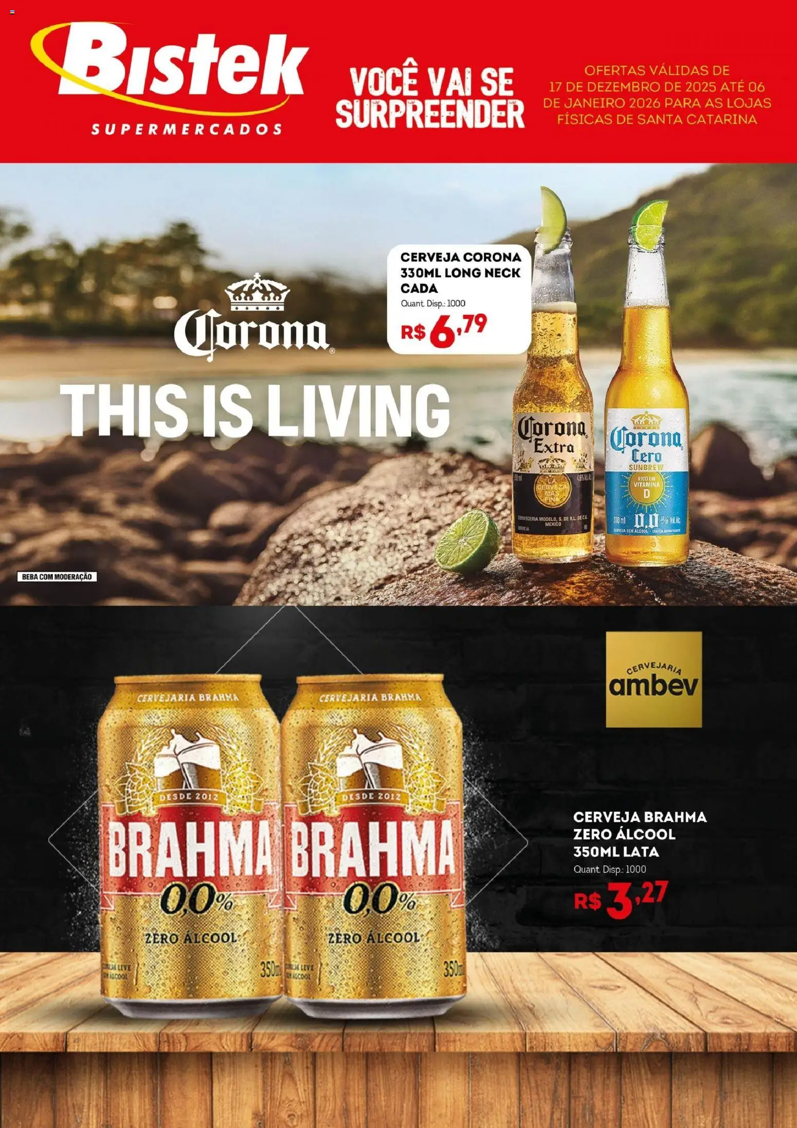 Bistek Supermercados Folheto - válido de 17.12.2025 | Página: 1 | Produtos: Cerveja