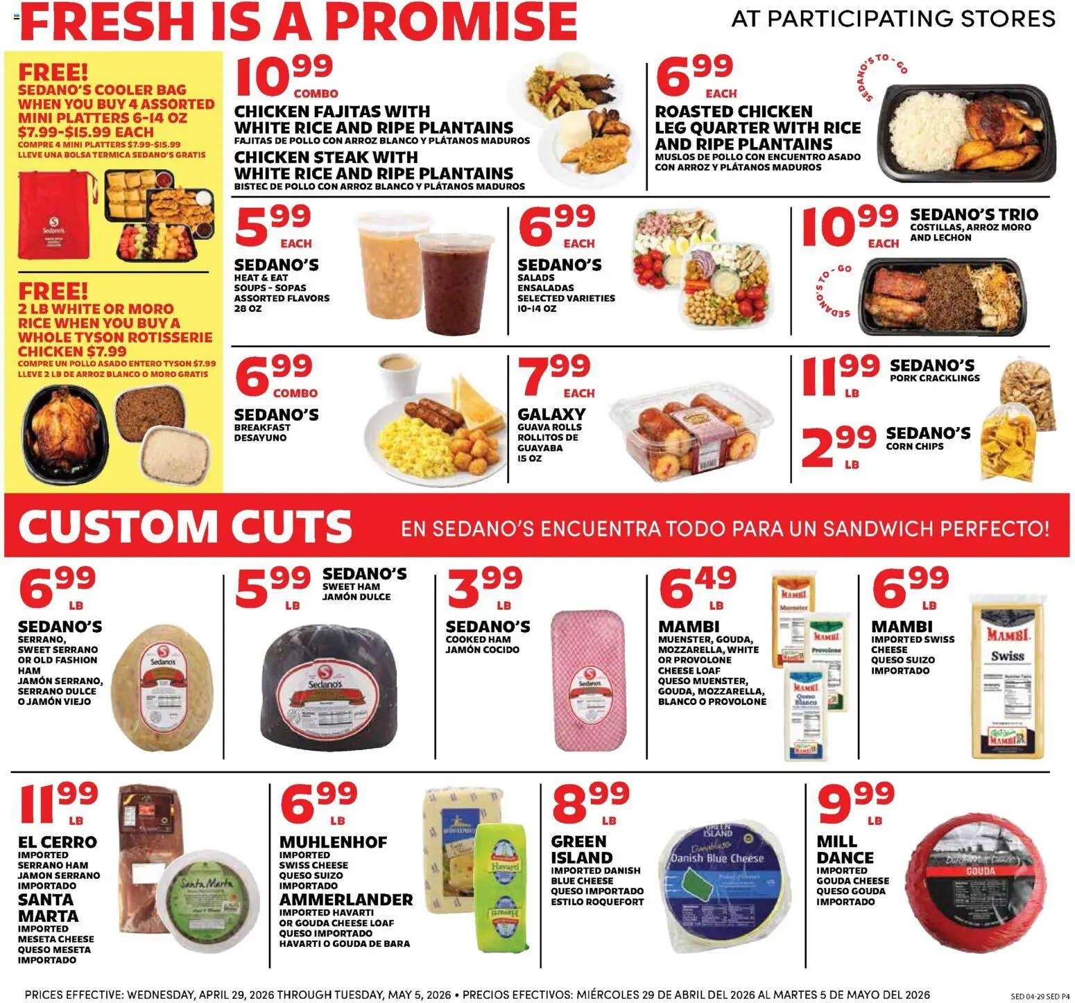 Sedano's Weekly Ad - valid from 29.04.2026 | Page: 4 | Products: Corn, Ham, Pork, Rice