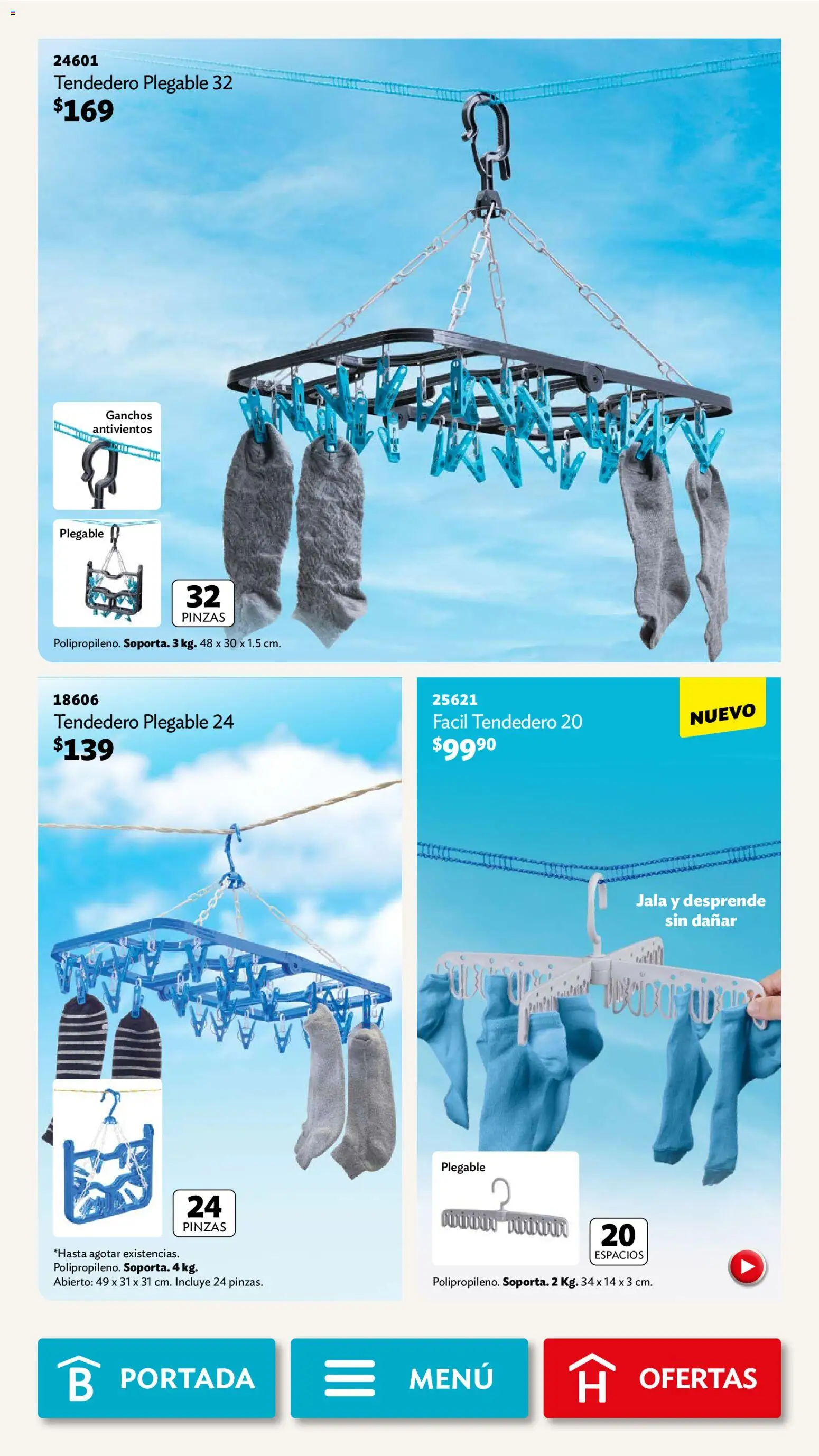 Nuevas ofertas de Betterware válidas en toda la República Mexicana desde el 01.12.2025. ¡Encuentra las mejores ofertas en Betterware campaña 12 2025! | Página: 109 | Productos: Tendedero