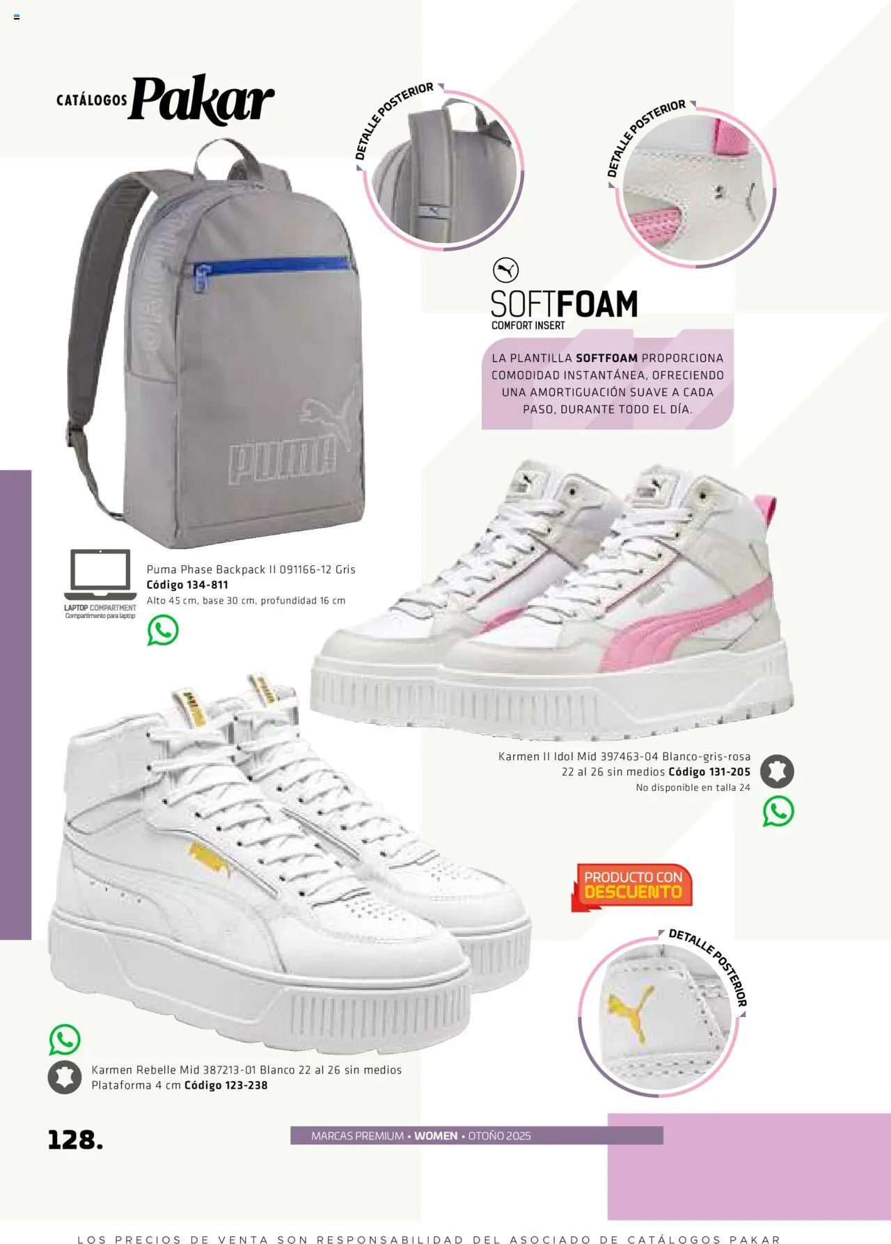 Nuevas ofertas de SC Pakar válidas en toda la República Mexicana desde el 29.08.2025. ¡Encuentra las mejores ofertas en SC Pakar - Catálogo Otoño Women! | Página: 128
