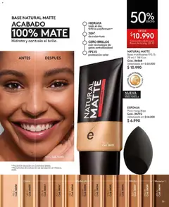 Catálogo Ésika Campaña 18 válido desde el 01.12.2025 | Página: 39 | Productos: Esponja, Maquillaje, Mate, Base