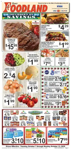 Preview of Foodland weekly ads valid from 07.10.2025