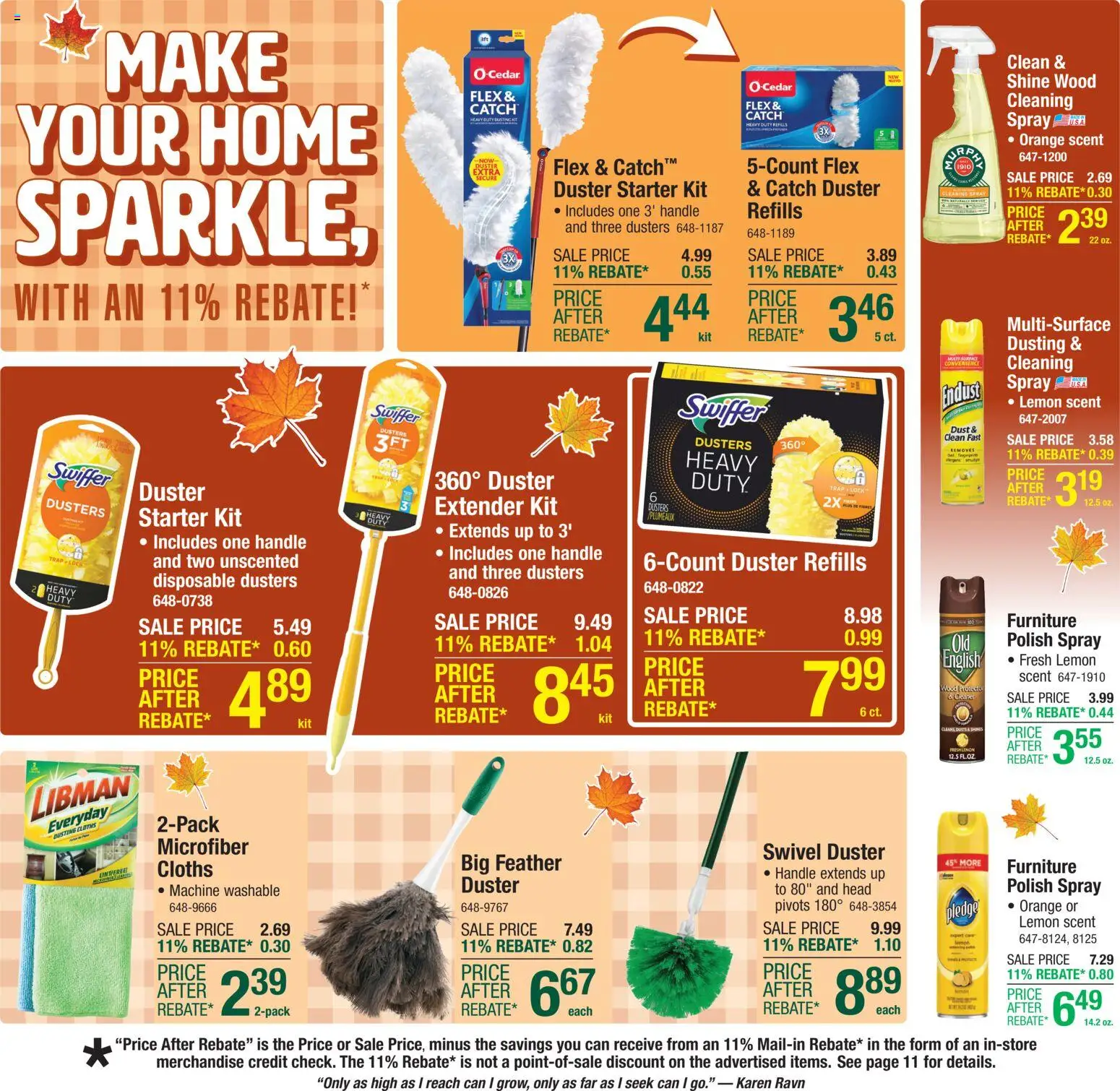 Menards Weekly Ad - valid from 22.10.2025 | Page: 18 | Products: Swivel, Starter, Lemon