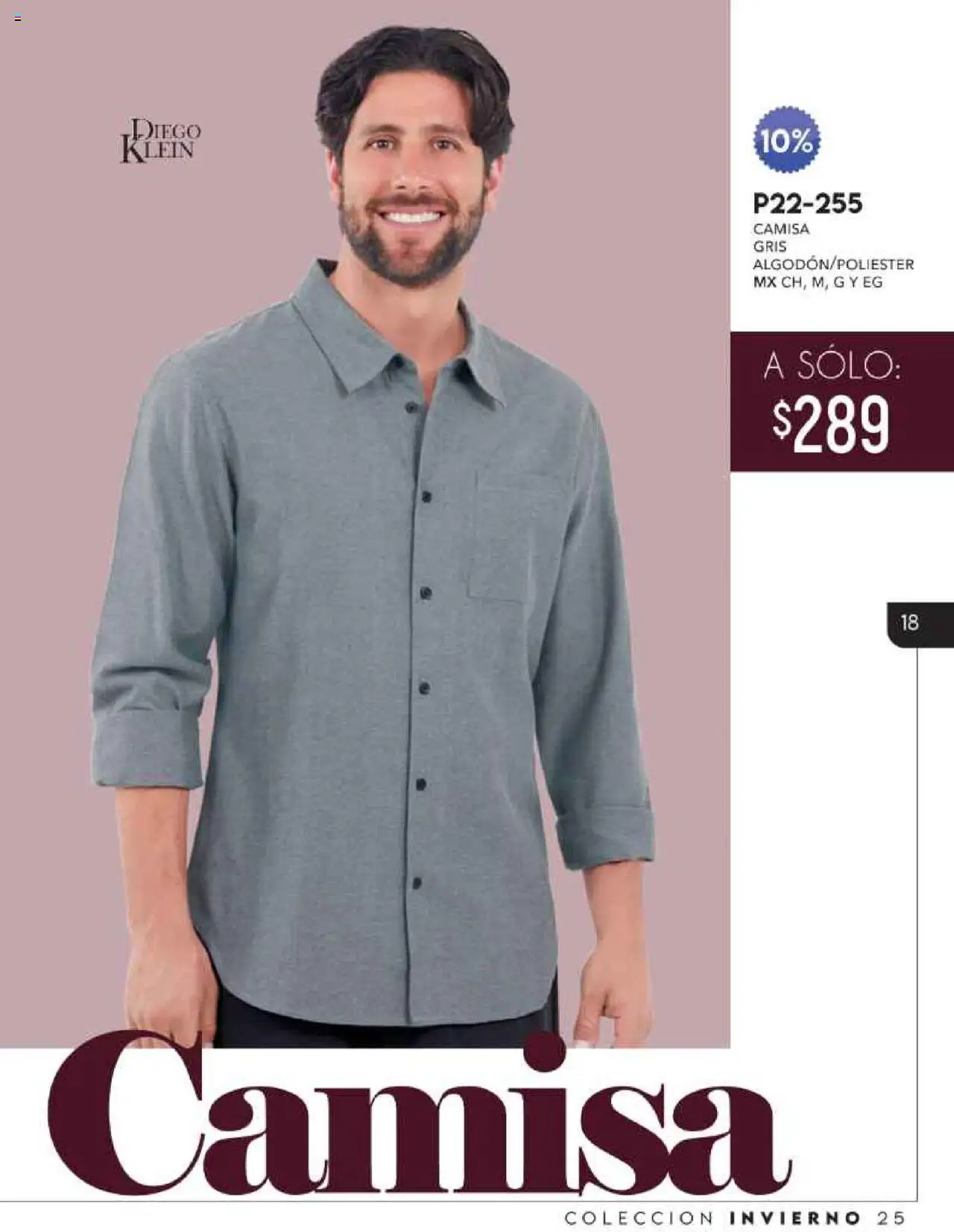 Nuevas ofertas de Cklass válidas en toda la República Mexicana desde el 01.10.2025. ¡Encuentra las mejores ofertas en Cklass - Catálogo Especial Caballero! | Página: 19 | Productos: Camisa
