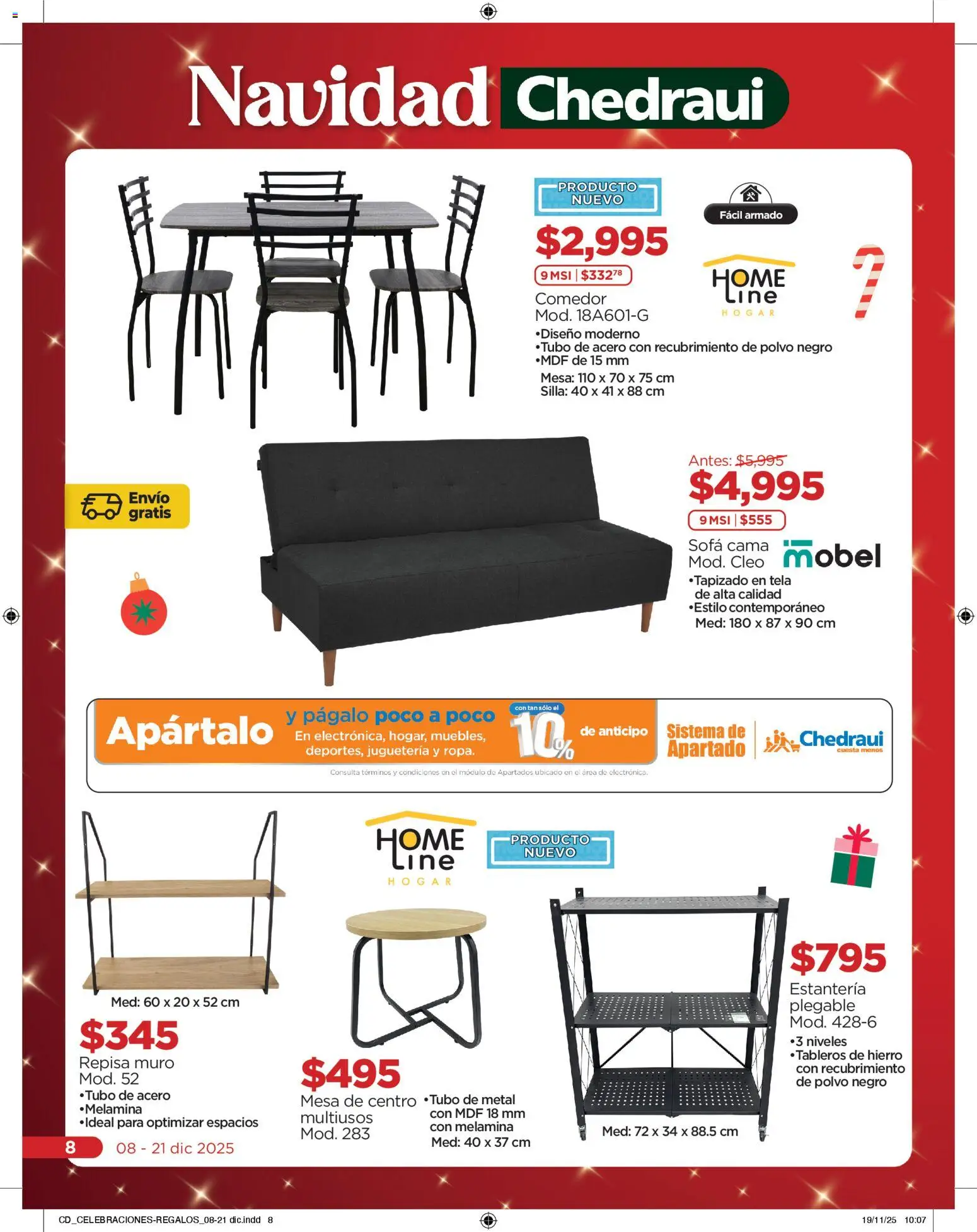 Nuevas ofertas de Chedraui válidas en toda la República Mexicana desde el 08.12.2025. ¡Encuentra las mejores ofertas en Chedraui folleto Navidad! | Página: 8