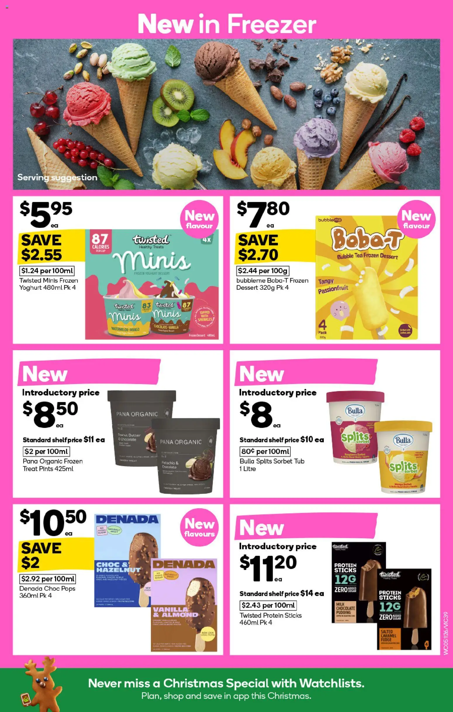 Woolworths catalogue - valid from 05.11.2025 | Page: 39 | Products: Chocolate, Tea, Pudding, Freezer