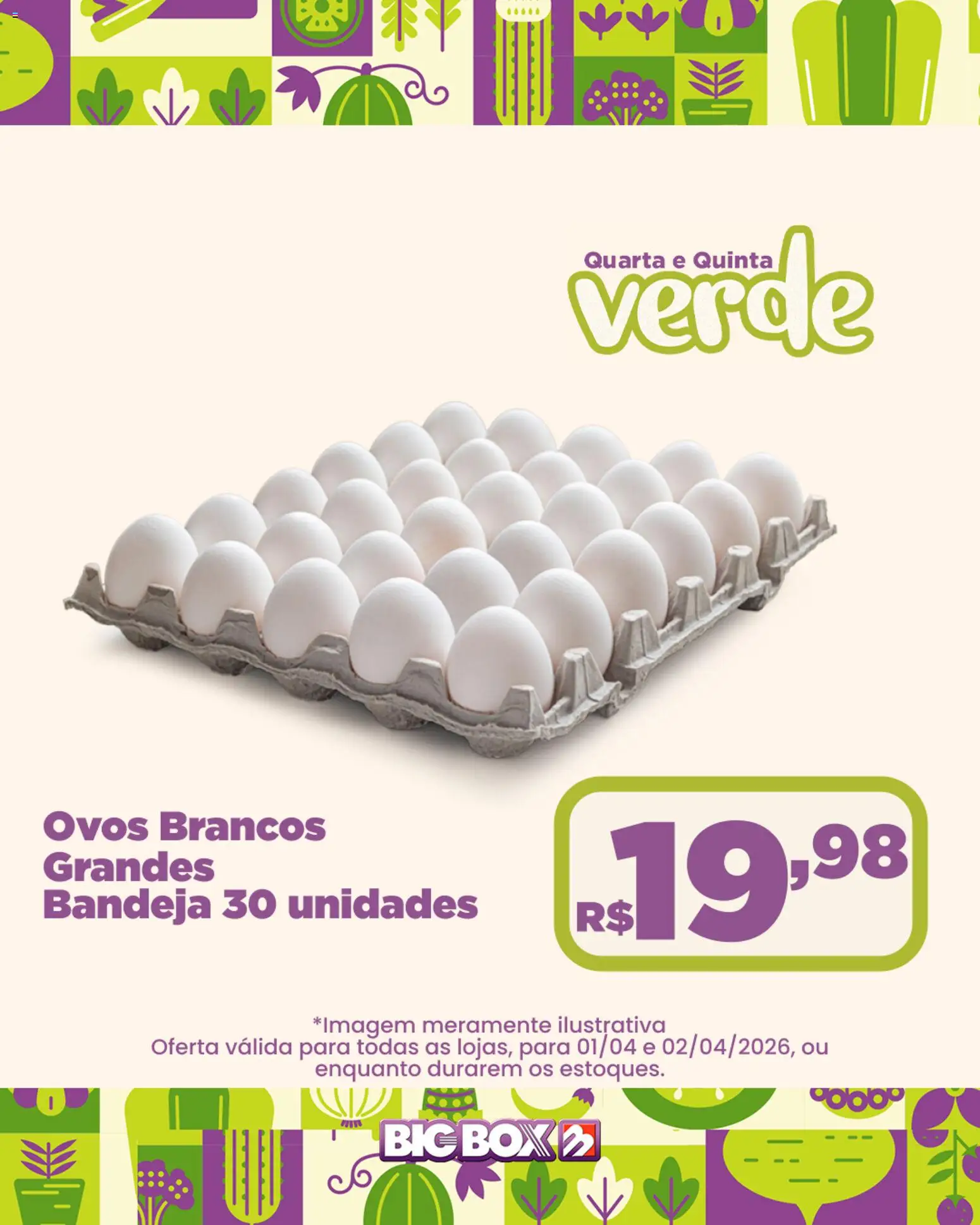 Big Box Folheto - válido de 01.04.2026 | Página: 6 | Produtos: Ovos, Bandeja