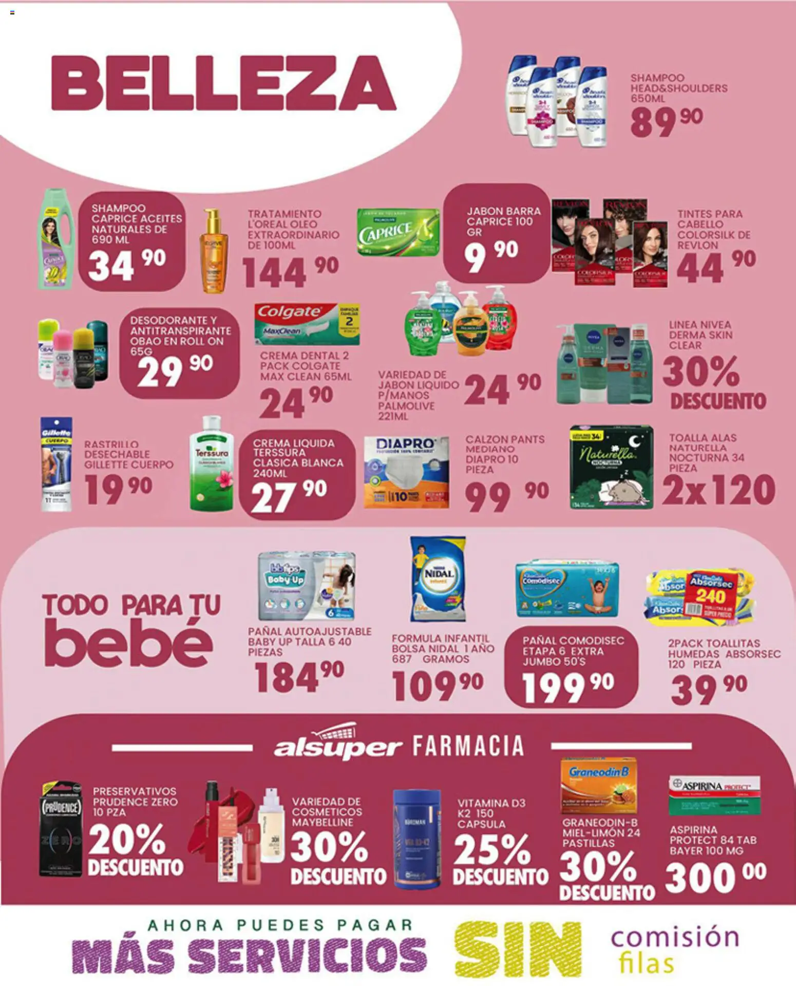 Nuevas ofertas de Alsuper válidas en toda la República Mexicana desde el 20.03.2026. ¡Encuentra las mejores ofertas en Alsuper folleto Laguna! | Página: 4 | Productos: Desodorante, Antitranspirante, Body, Jabón