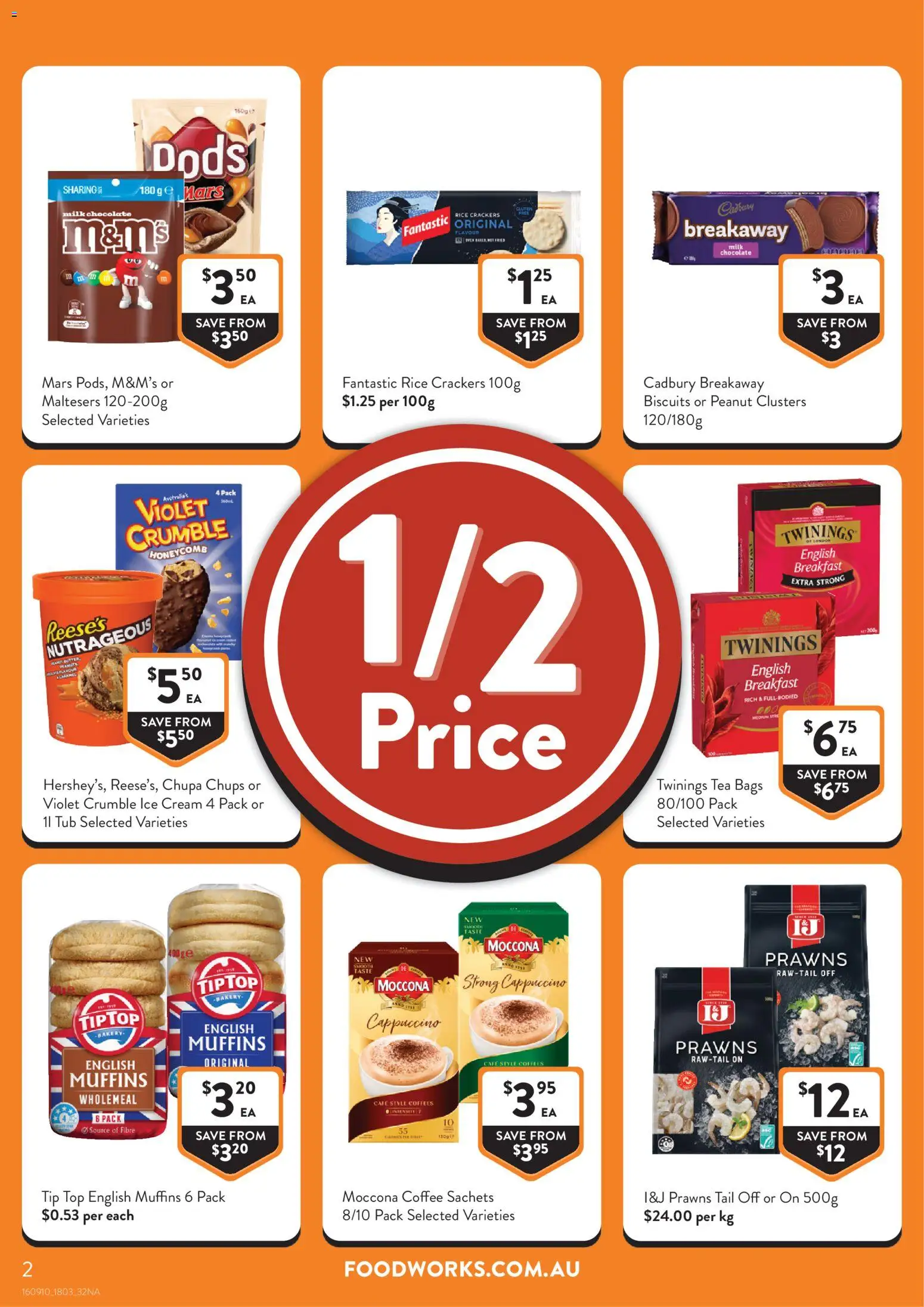 Foodworks catalogue - valid from 18.03.2026 | Page: 2 | Products: Milk, Chocolate, Peanuts, Cream