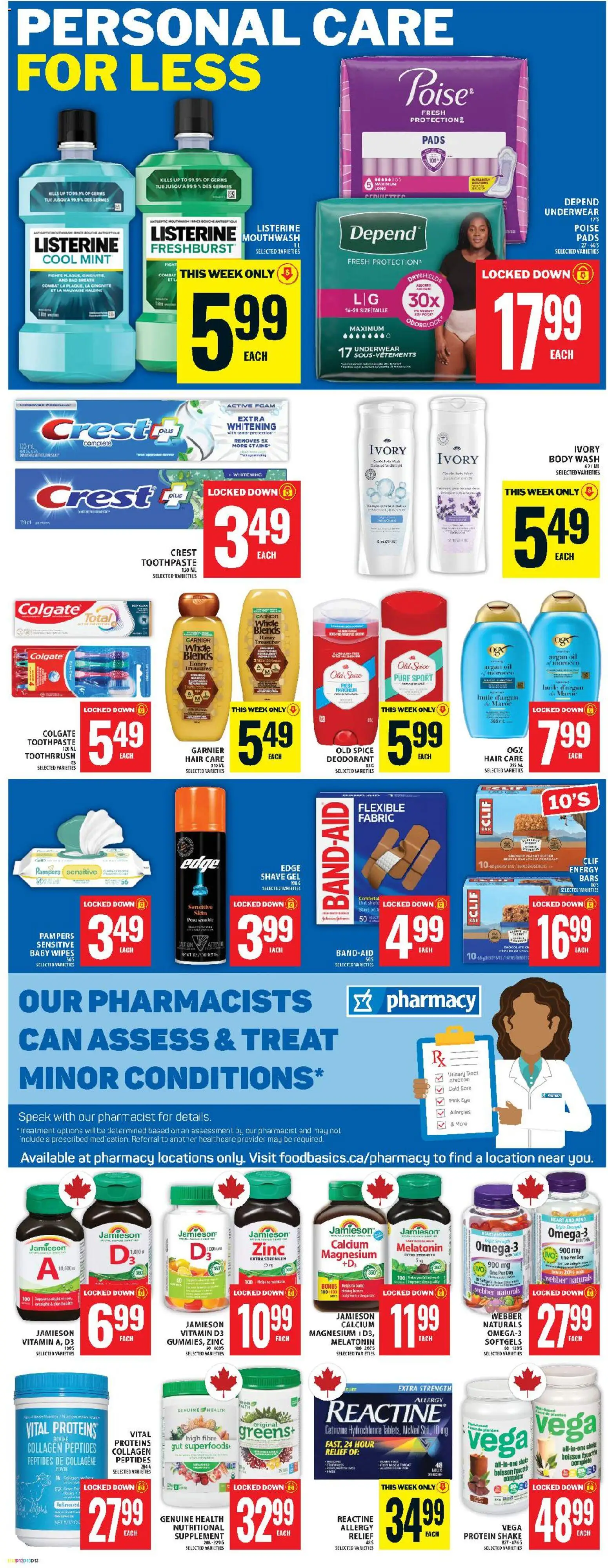 Food Basics flyer valid from 02.04.2026 | Page: 16 | Products: Body wash, Deodorant, Butter, Underwear