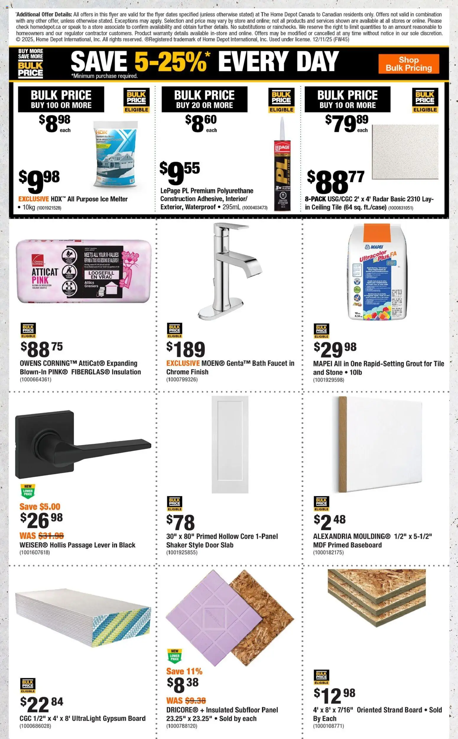 Home Depot flyer valid from 11.12.2025 | Page: 8 | Products: Bath