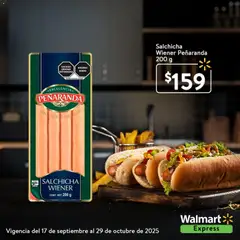 Vista previa de Walmart Express folleto Salchicha Peñaranda, nuevo folleto de la tienda, válido en México a partir del 17.09.2025