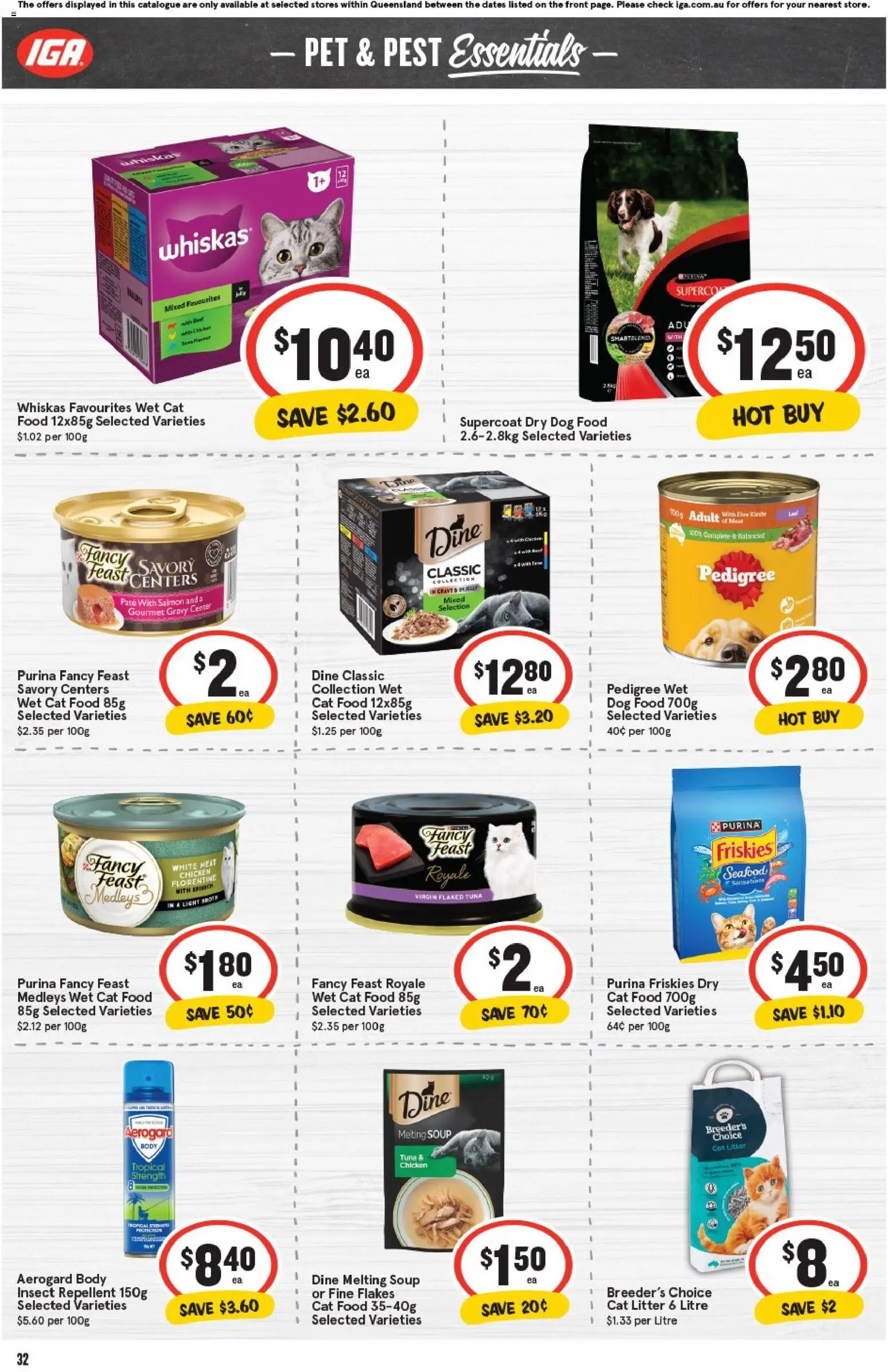 IGA catalogue - valid from 05.11.2025 | Page: 32 | Products: Cot, Meat, Dog food, Soup