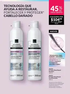 Vista previa de Expert Bond Repair Acondicionador, Conditioner that helps restore, strengthen and protect damaged hair with Fiber Fusion and Arginine technology. 300 ml, nuevo folleto de la tienda, válido en México a partir del 28.11.2025 | Página: 191