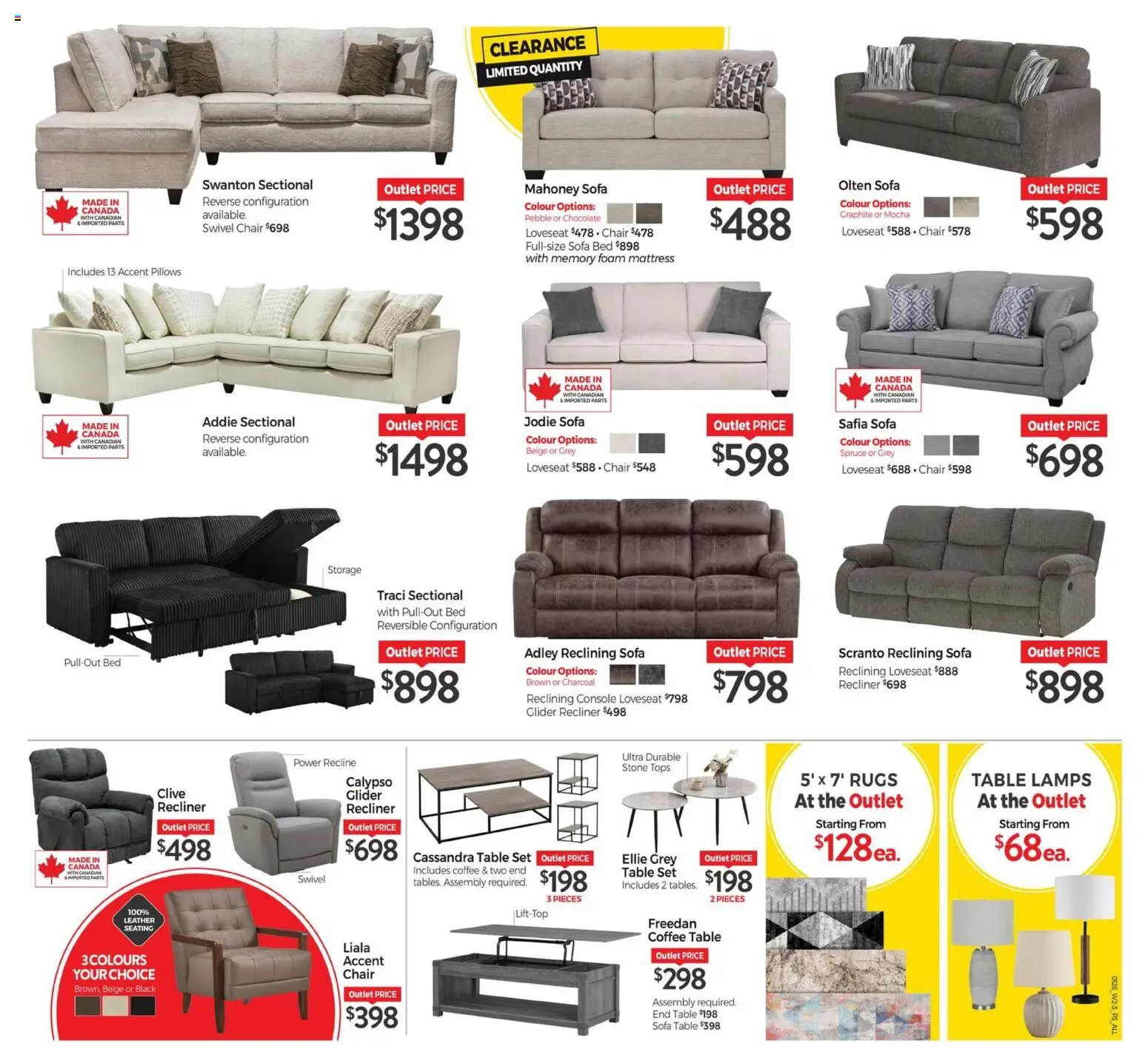 Tepperman's flyer valid from 16.01.2026 | Page: 3 | Products: Sofa, Coffee table, Chair, Chocolate