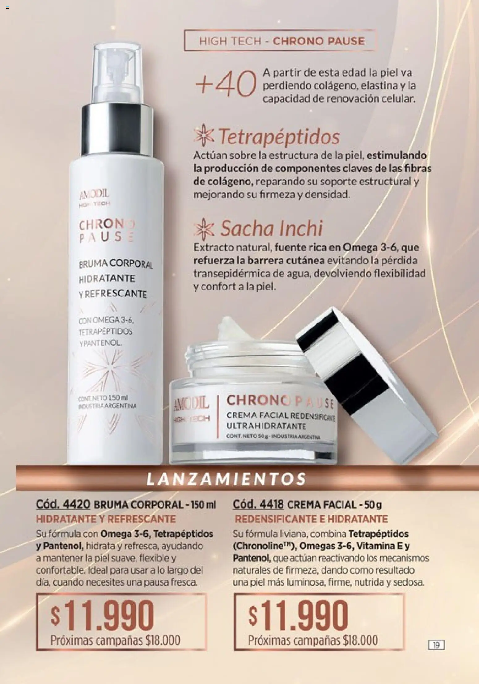 Catálogo Amodil Campaña 4 │ válido desde el 01.03.2026 | Página: 19 | Productos: Flexible, Sobre, Bruma, Crema