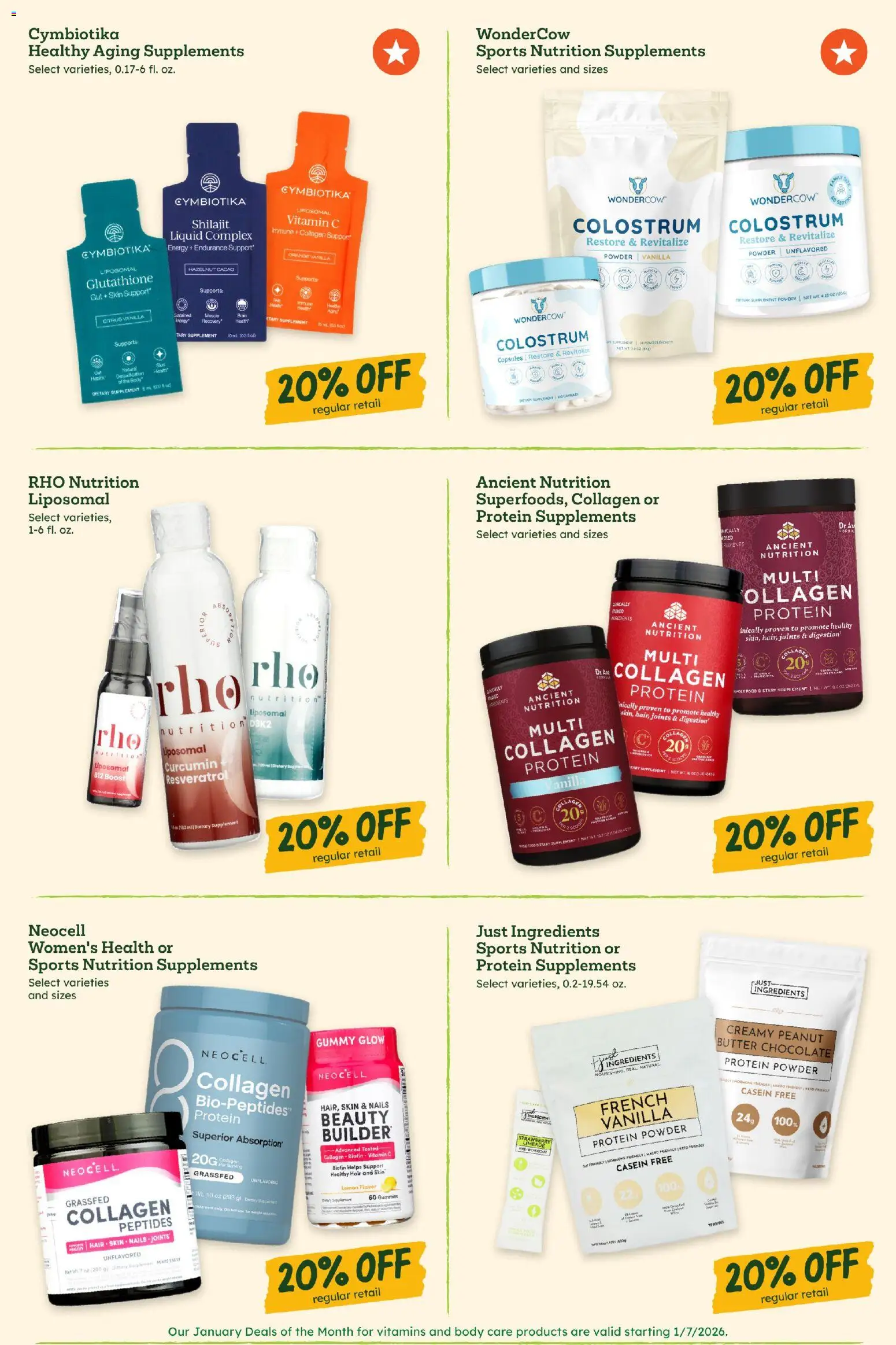 Sprouts Monthly Ad - valid from 31.12.2025 | Page: 39 | Products: Vitamin, Protein Powder, Powder, Butter