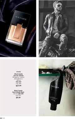 Preview of Black Suede Eau de Toilette, Bergamot, leather and oakmoss. 100 ml from shop Avon valid from 01.01.2026 | Page: 82 | Products: Eau de toilette, Body wash, Toilette