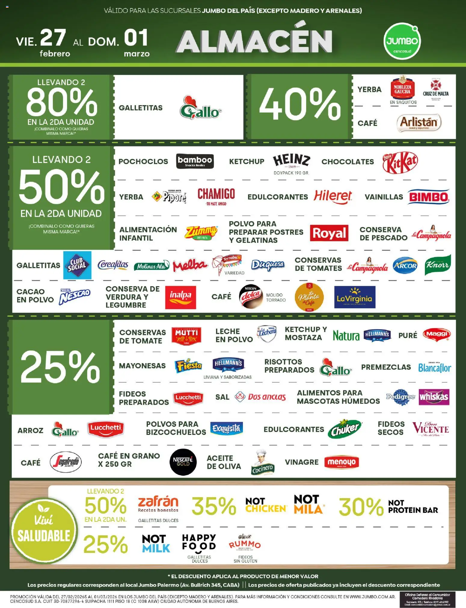 Jumbo ofertas │ válido desde el 27.02.2026 | Página: 3 | Productos: Mate, Yerba, Mostaza, Planta