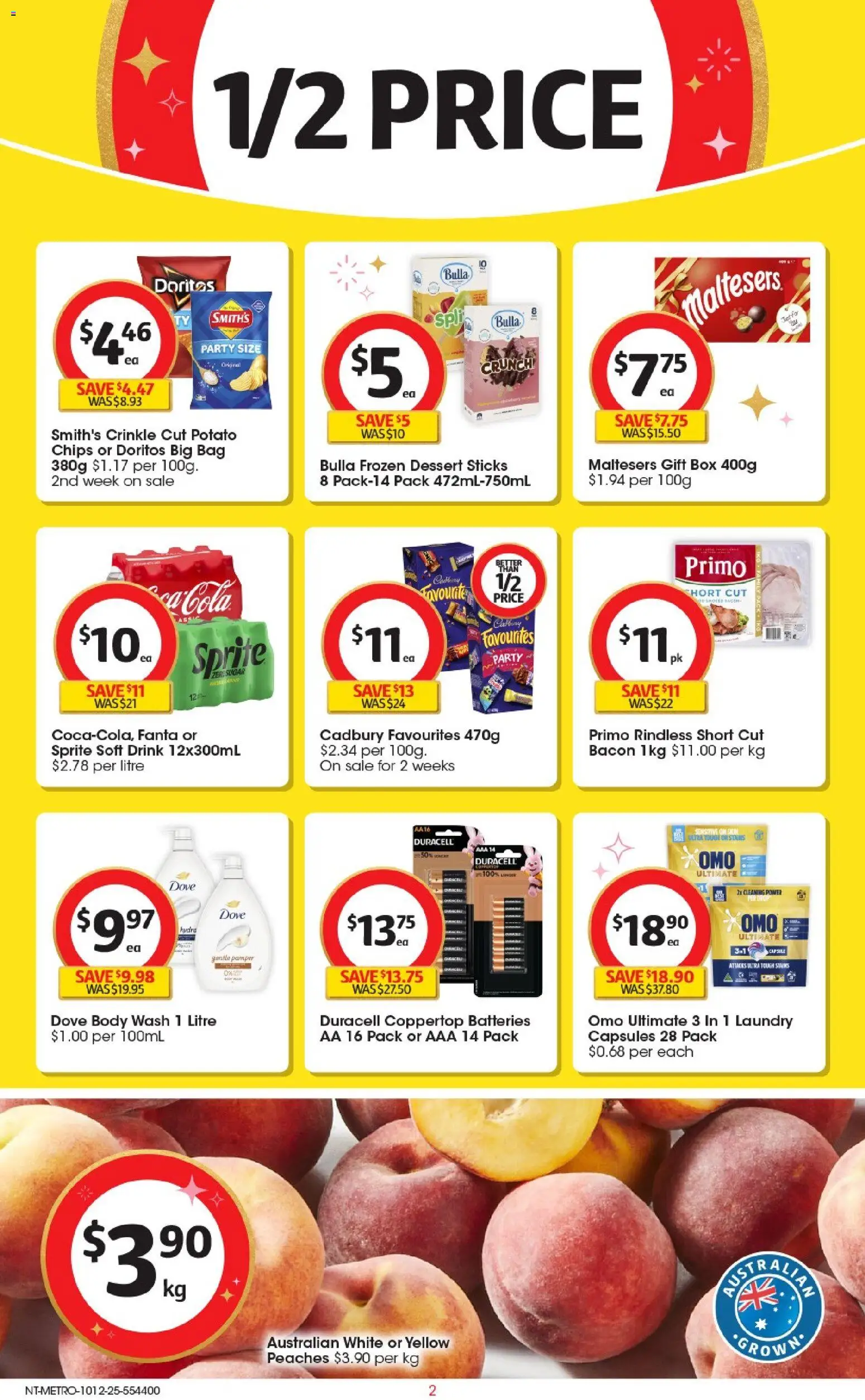 Coles catalogue - valid from 10.12.2025 | Page: 3 | Products: Box, Chips, Batteries, Laundry
