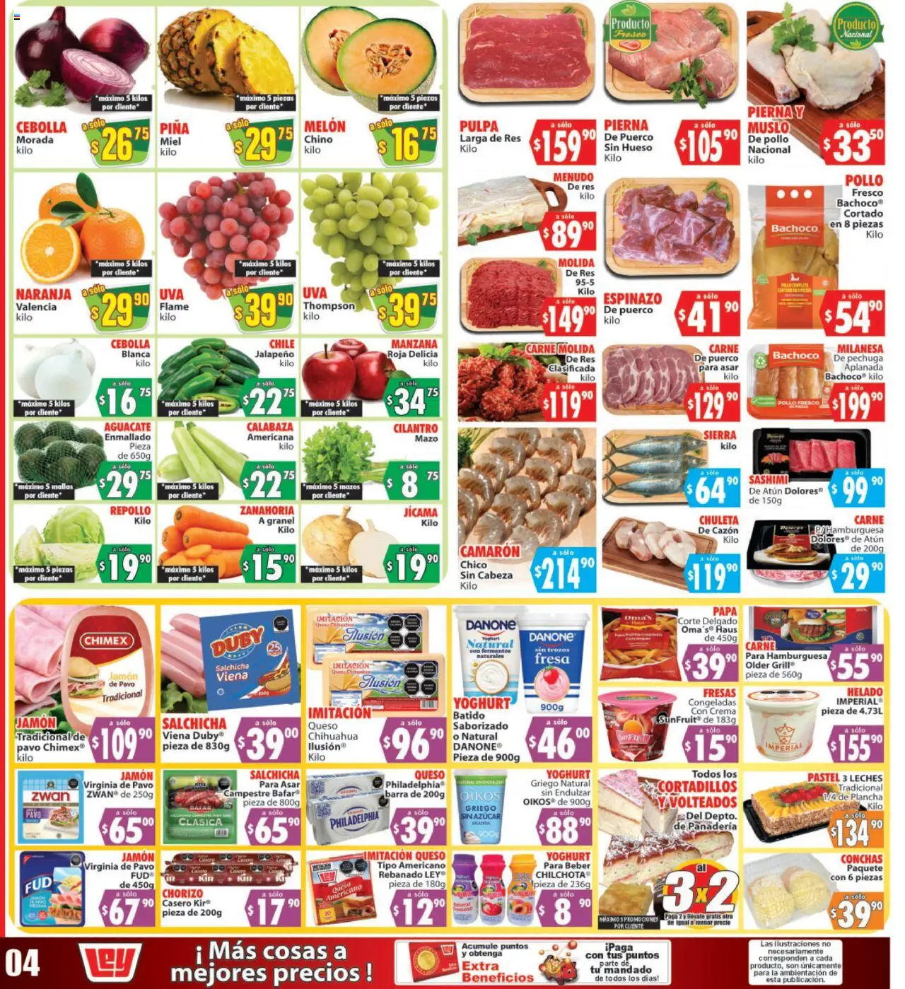 Nuevas ofertas de Casa Ley válidas en toda la República Mexicana desde el 22.07.2025. ¡Encuentra las mejores ofertas en Casa Ley - Folleto Autoservicio! | Página: 1 | Productos: Pollo, Chorizo, Plancha, Mallas