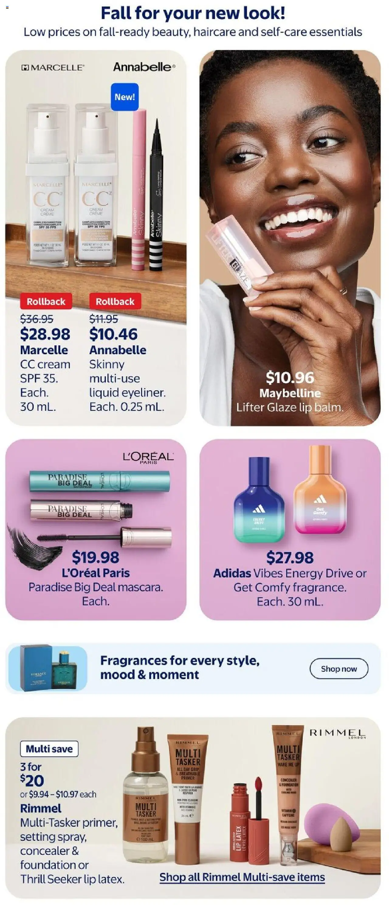 Walmart flyer valid from 25.09.2025 | Page: 11 | Products: Cream, Concealer, CC cream