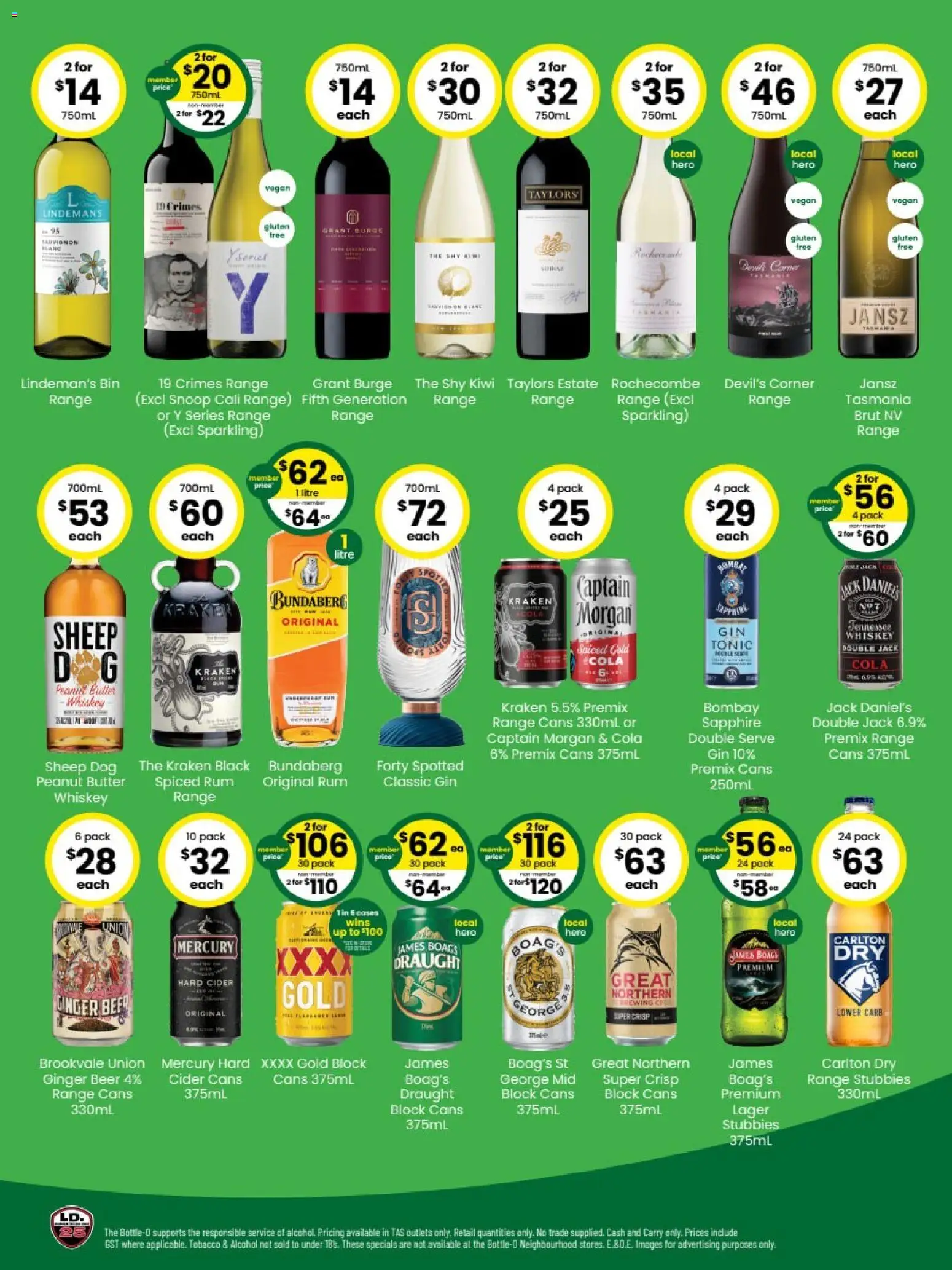 The Bottle-O catalogue - valid from 19.01.2026 | Page: 2 | Products: Butter, Ginger, Gin, Rum