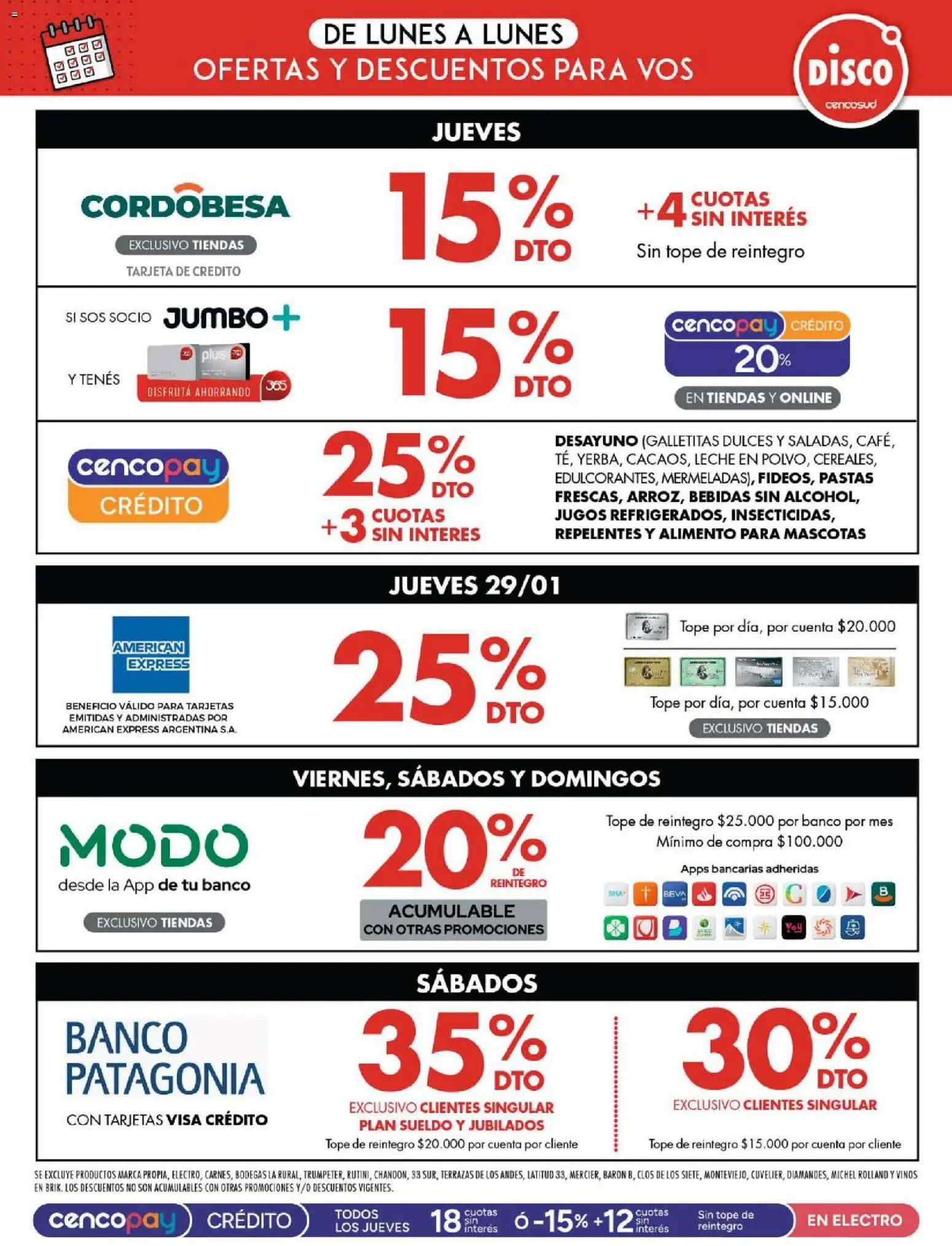 Disco - Ofertas | Córdoba │ válido desde el 29.01.2026 | Página: 11 | Productos: Disco, Banco, Galletitas, Leche