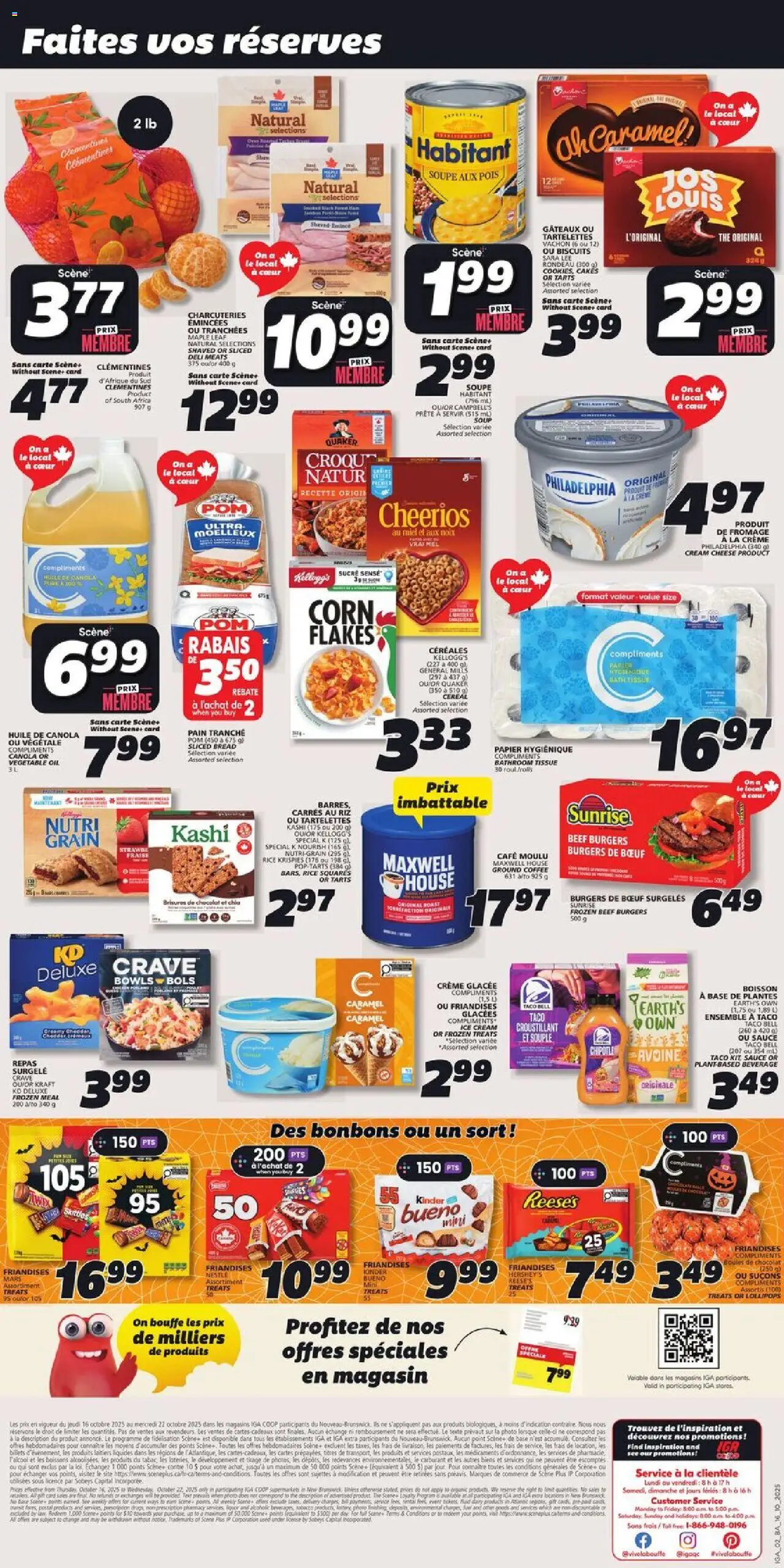 IGA flyer valid from 16.10.2025 | Page: 2 | Products: Rice, Bath, Cheese, Ham