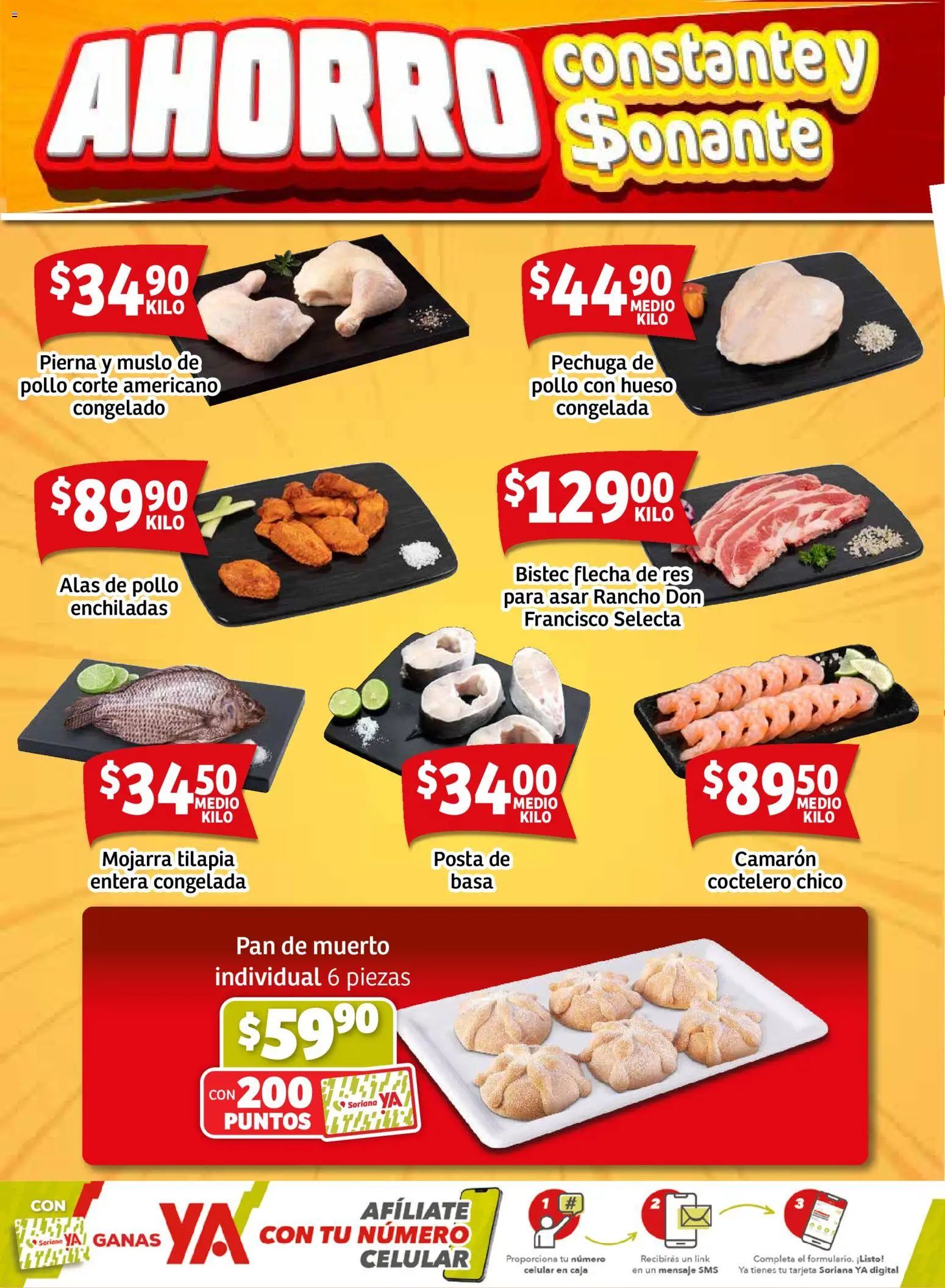 Nuevas ofertas de Soriana válidas en toda la República Mexicana desde el 31.10.2025. ¡Encuentra las mejores ofertas en Soriana - Fin de Semana Mercado: Tamaulipas! | Página: 2 | Productos: Pollo, Pan, Res, Caja