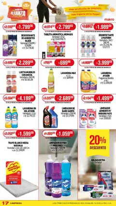Makro ofertas │ válido desde el 22.05.2025 | Página: 18 | Productos: Baño, Inodoro, Desodorante, Agua
