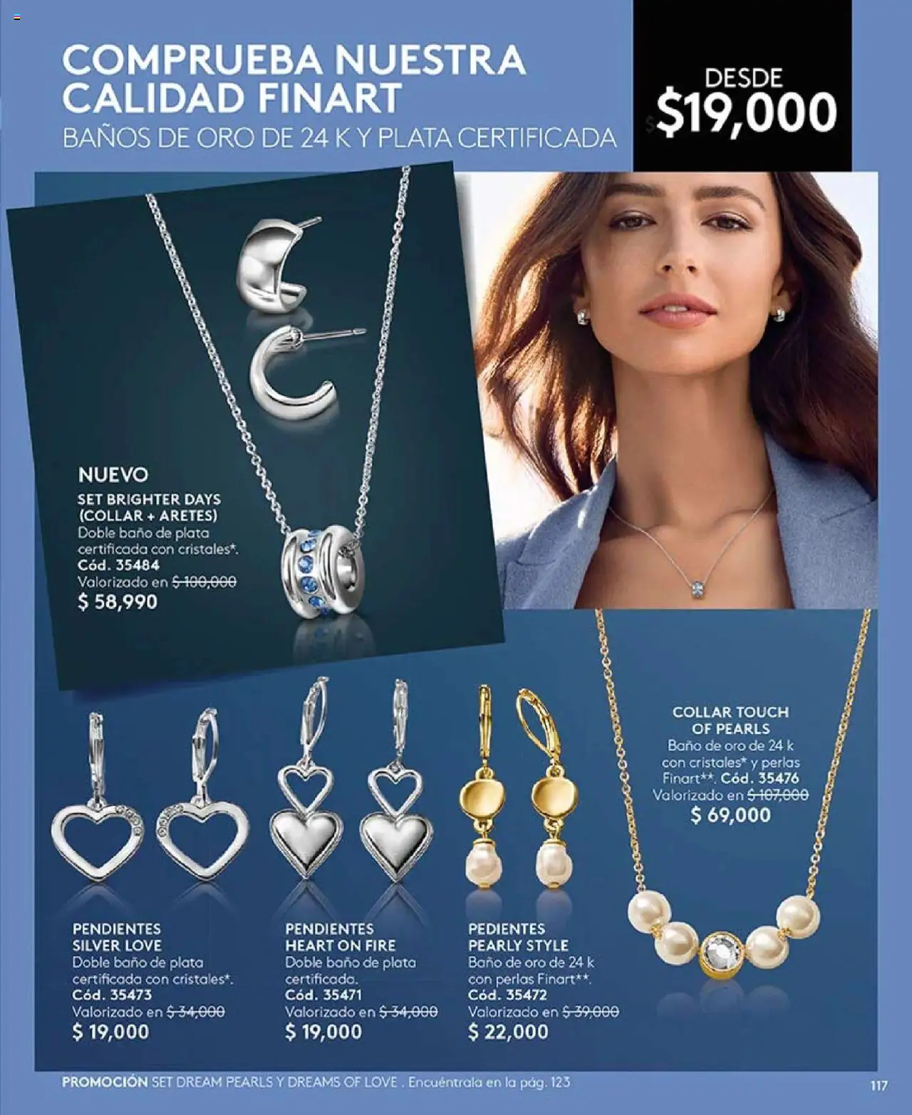 Ésika revista - valida desde el 29.07.2025 | Página: 117 | Productos: Aretes, Baño, Collar