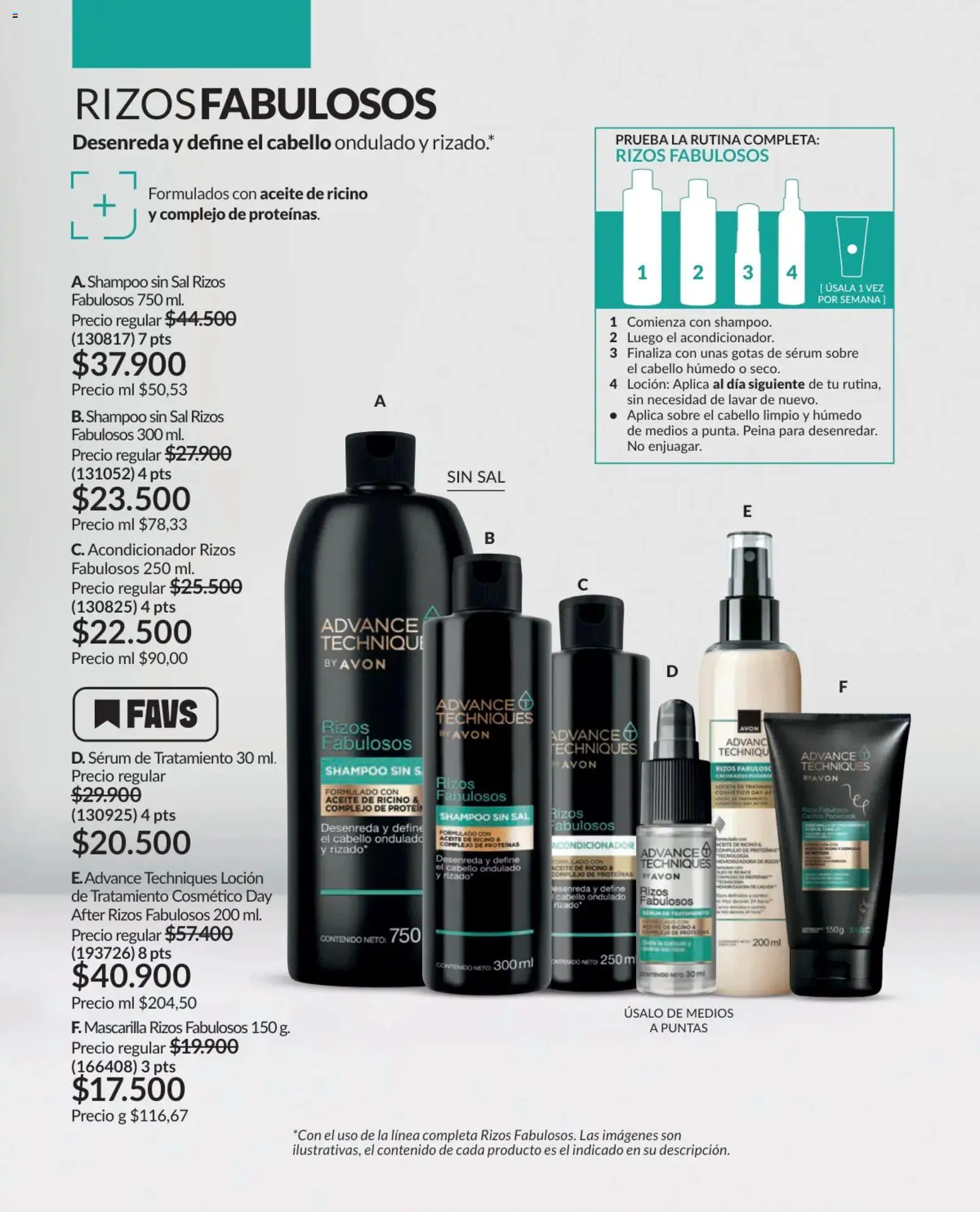 Avon revista - valida desde el 01.04.2026 | Página: 185 | Productos: Sal, Shampoo, Sobre, Aceite