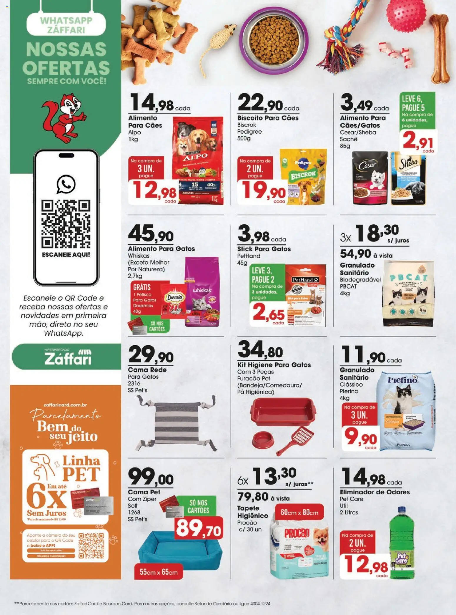 Zaffari Folheto - válido de 05.03.2026 | Página: 12 | Produtos: Cama, Tapete, Carne, Granulado