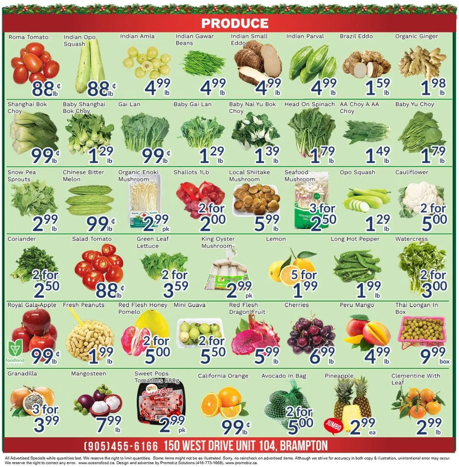 Oceans flyer valid from 19.12.2025 | Page: 2 | Products: Pineapple, Salad, Bag, Tomatoes