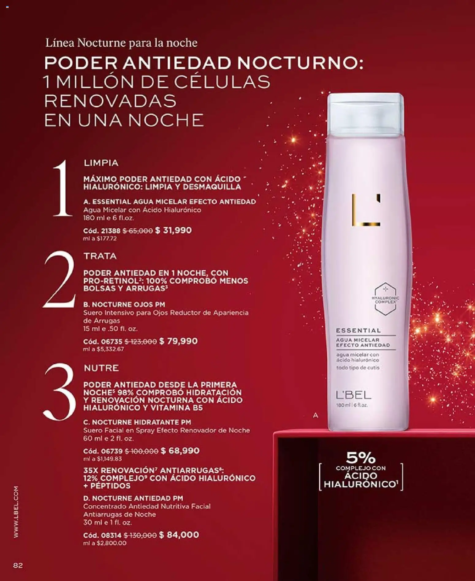 L'Bel revista - valida desde el 03.11.2025 | Página: 82 | Productos: Agua, Agua micelar