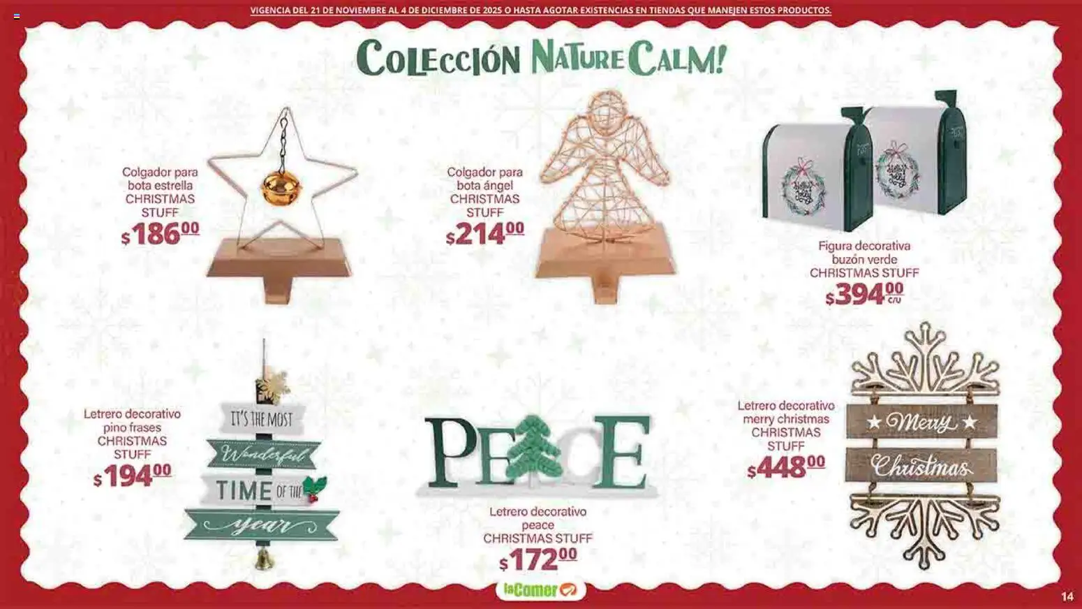 Nuevas ofertas de La Comer válidas en toda la República Mexicana desde el 21.11.2025. ¡Encuentra las mejores ofertas en La Comer folleto Felices Fiestas! | Página: 14 | Productos: Buzón