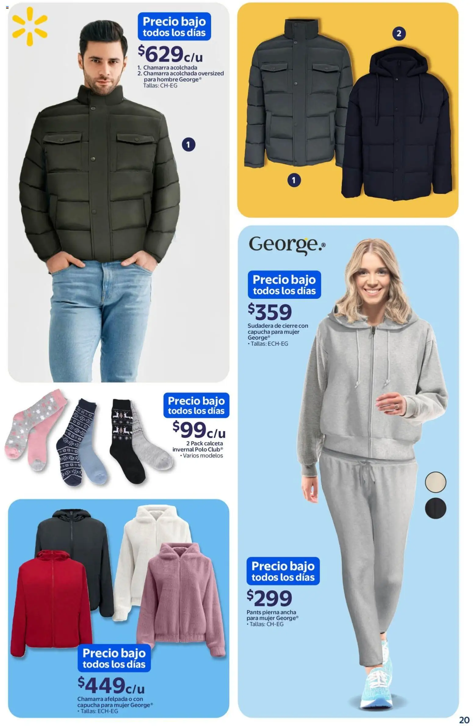 Nuevas ofertas de Walmart válidas en toda la República Mexicana desde el 01.01.2026. ¡Encuentra las mejores ofertas en Walmart folleto! | Página: 20 | Productos: Chamarra, Sudadera, Pants