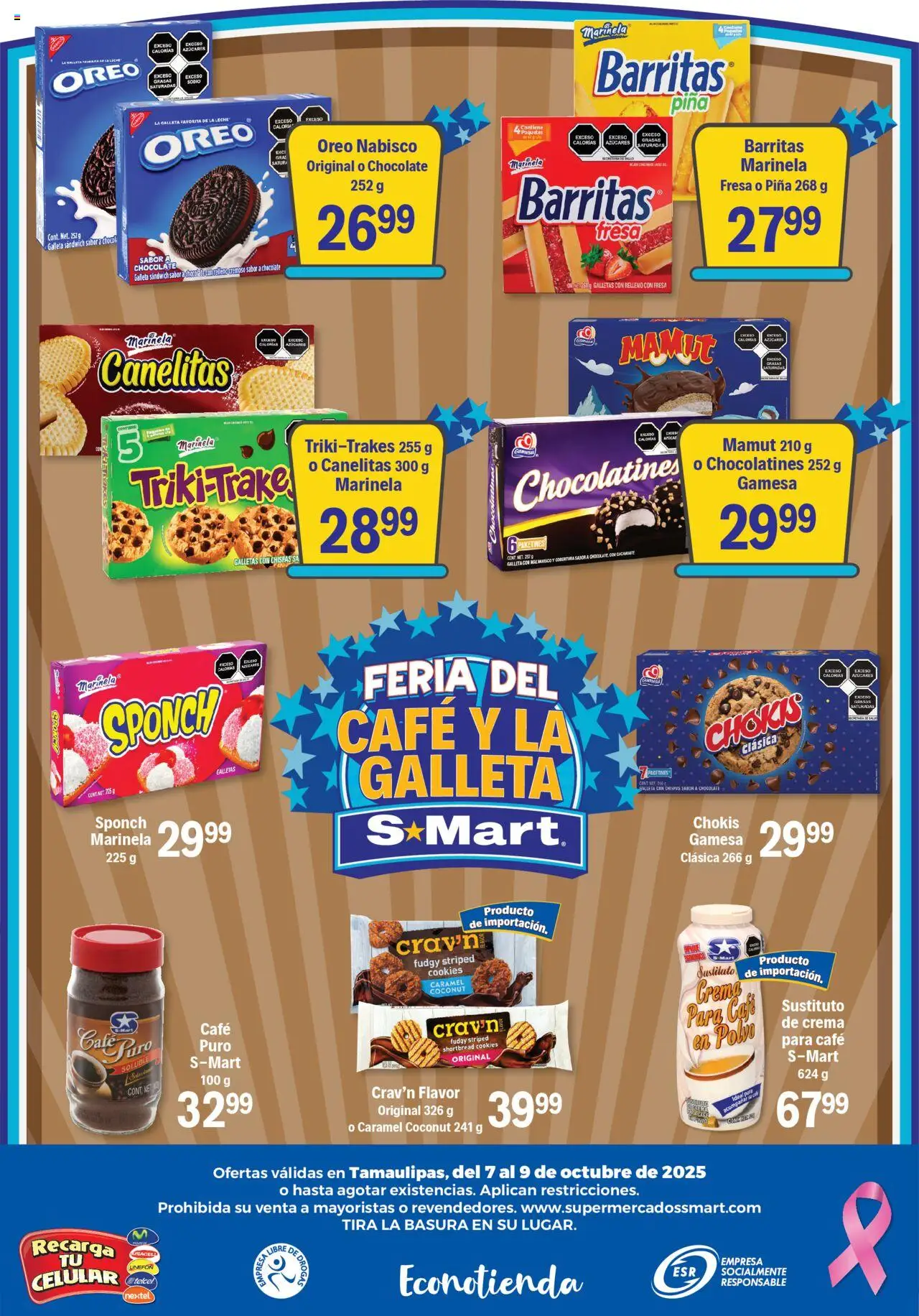 Nuevas ofertas de S-Mart válidas en toda la República Mexicana desde el 07.10.2025. ¡Encuentra las mejores ofertas en S-Mart - Folleto - Nuevo Laredo! | Página: 6 | Productos: Fresa, Leche, Café, Polvo