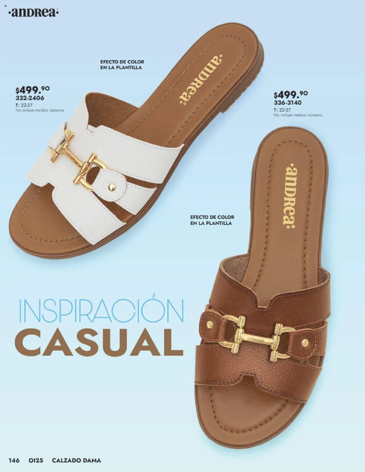 Nuevas ofertas de Andrea válidas en toda la República Mexicana desde el 24.08.2025. ¡Encuentra las mejores ofertas en Andrea - Catálogo Calzado Dama! | Página: 146