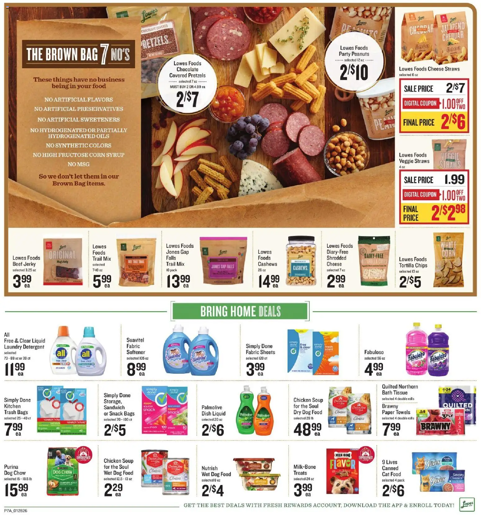Lowes Foods Weekly Ad - valid from 28.01.2026 | Page: 11 | Products: Dog Food, Detergent, Seafood, Phone