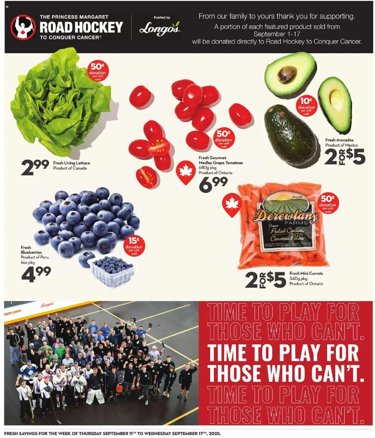Longo's flyer valid from 11.09.2025 | Page: 7 | Products: Tomatoes