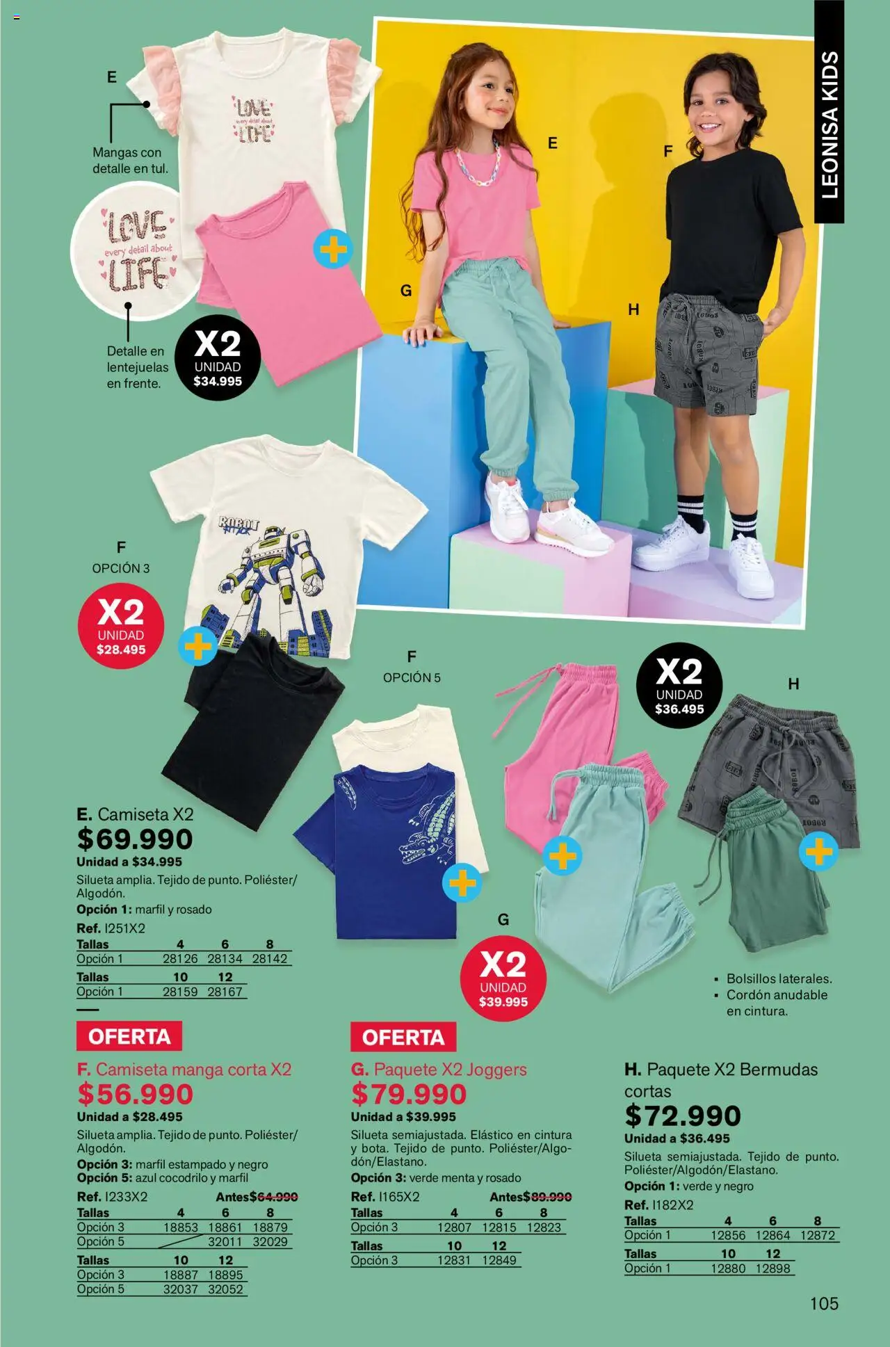 Leonisa revista - valida desde el 01.10.2025 | Página: 105 | Productos: Robot, Lentejuelas, Camiseta, Bermudas