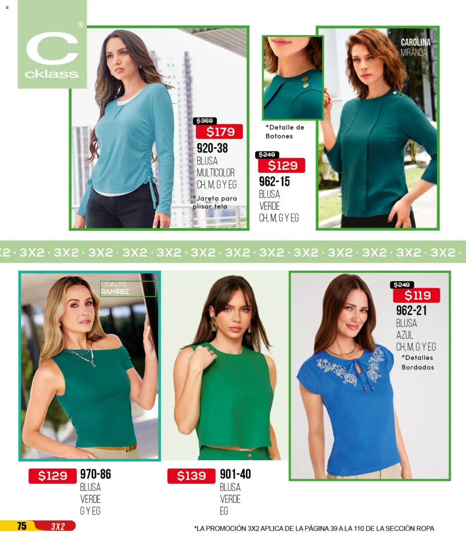Nuevas ofertas de Cklass válidas en toda la República Mexicana desde el 14.04.2026. ¡Encuentra las mejores ofertas en Cklass catálogo 3X2 Digital Calzado! | Página: 213 | Productos: Blusa