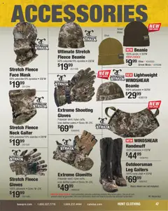 Preview of Cabela's weekly ads valid from 11.08.2025 | Page: 47 | Products: Acrylic, Mask, Boots, Gloves