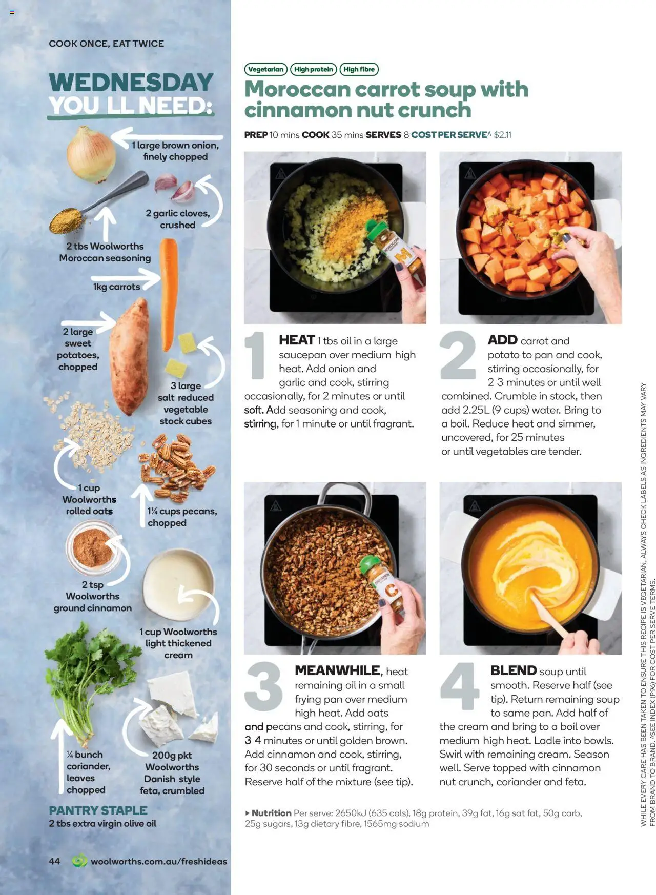 Woolworths catalogue - valid from 01.07.2025 | Page: 44 | Products: Light, Olive oil, Carrots, Vegetables