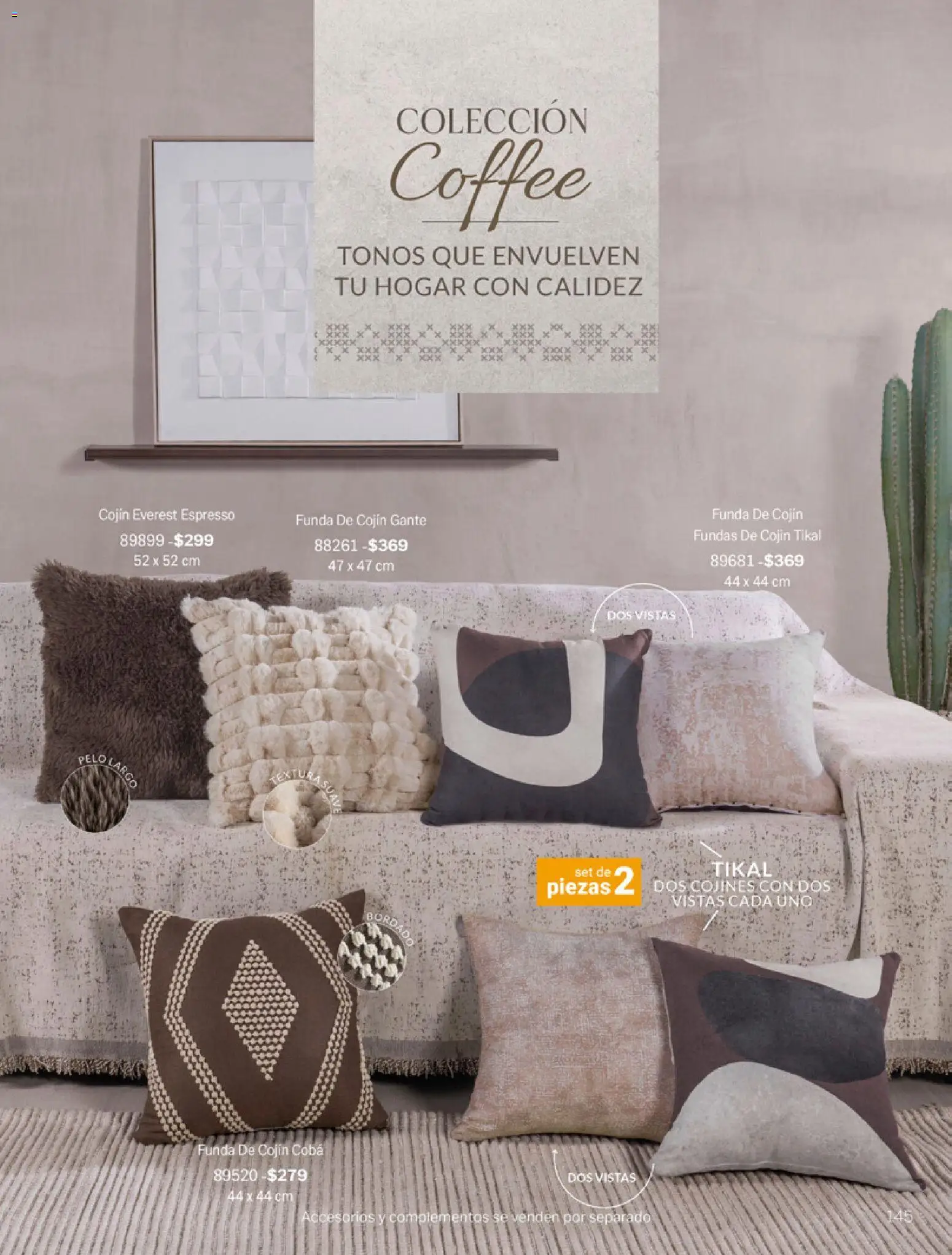 Nuevas ofertas de Vianney válidas en toda la República Mexicana desde el 06.03.2026. ¡Encuentra las mejores ofertas en Vianney catálogo Tu hogar, nuestra pasión! | Página: 147 | Productos: Funda